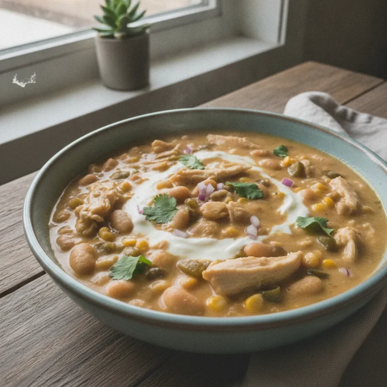Best Crockpot White Chicken Chili with Cream Cheese
