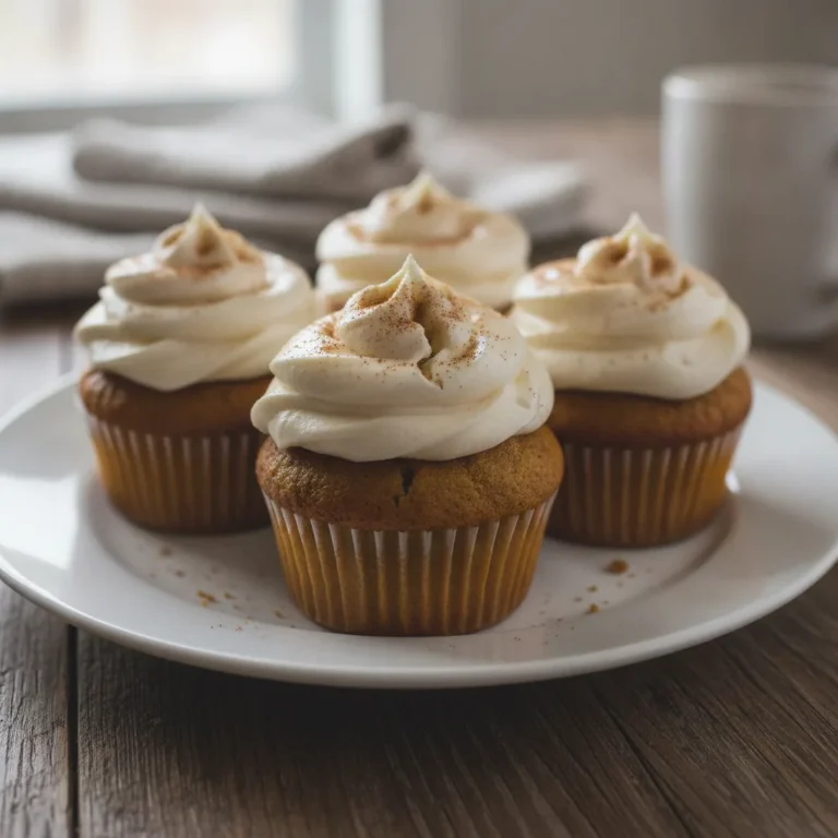 Best Pumpkin Cupcakes with Cinnamon Cream Cheese Frosting