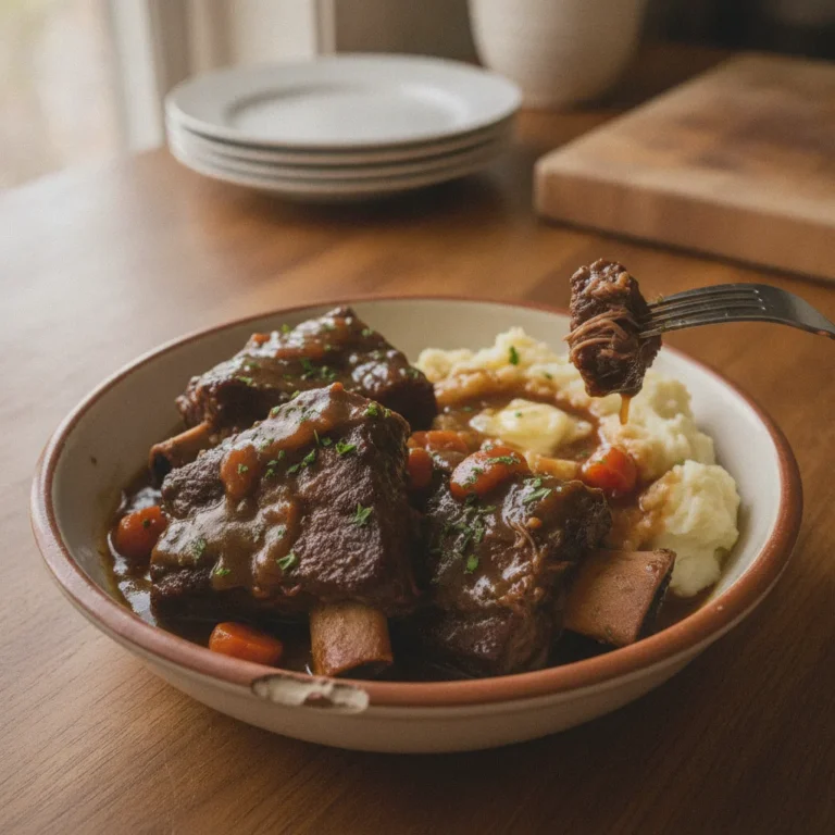 Super Tender Crockpot Beef Short Ribs