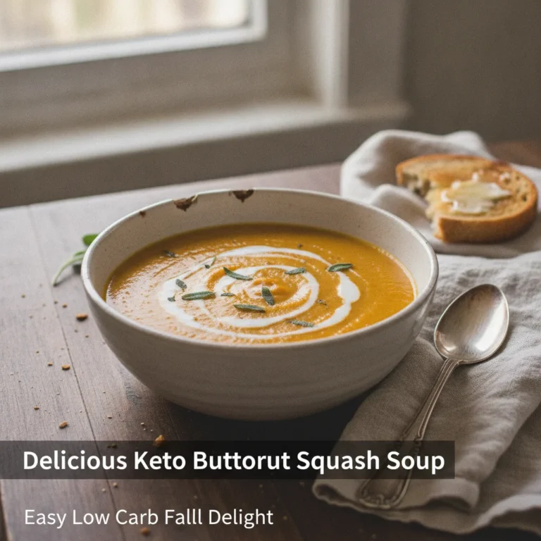 Delicious Keto Butternut Squash Soup | Easy Low Carb Fall Delight