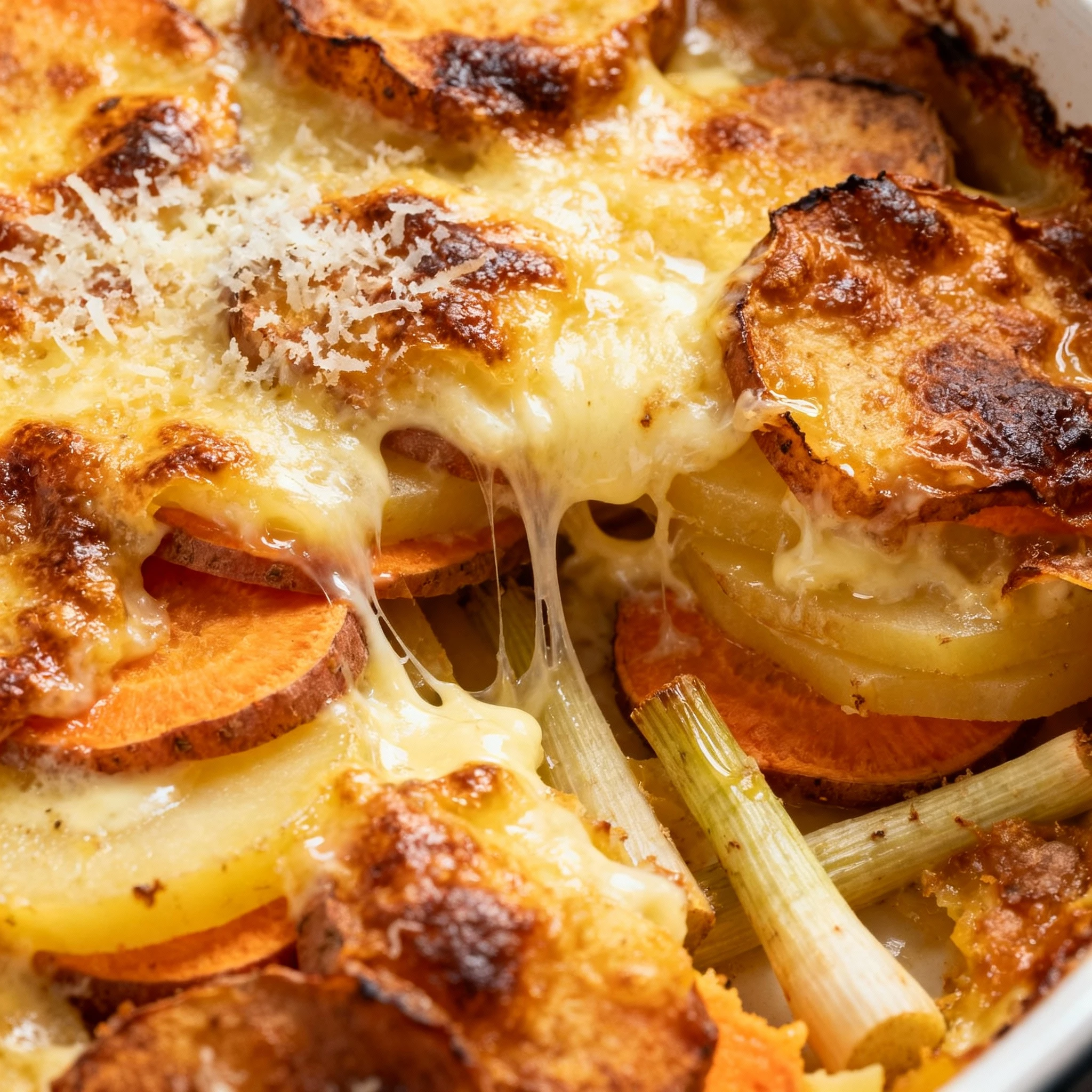 Cheesy Root Vegetable Gratin | Spoon Fork Bacon finished