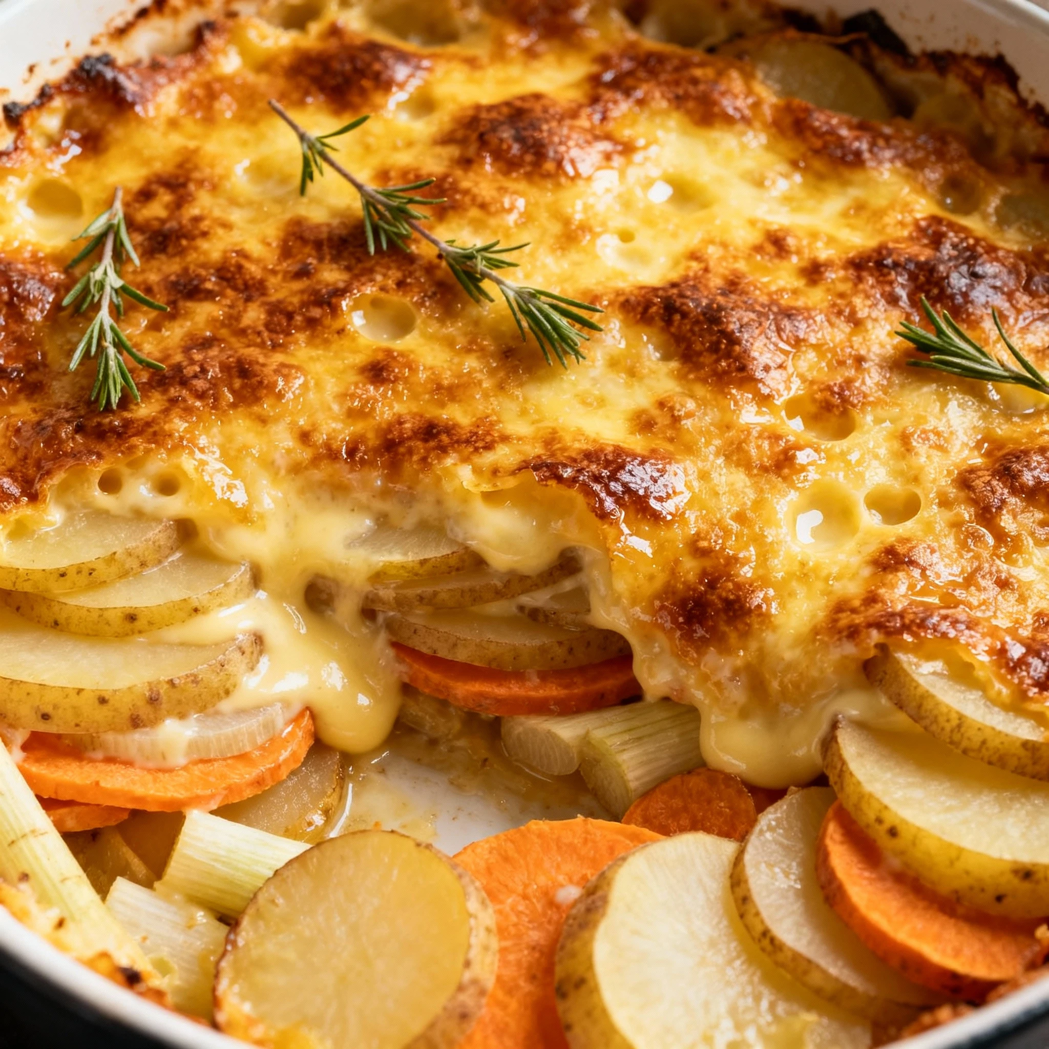 Cheesy Root Vegetable Gratin | Spoon Fork Bacon finished