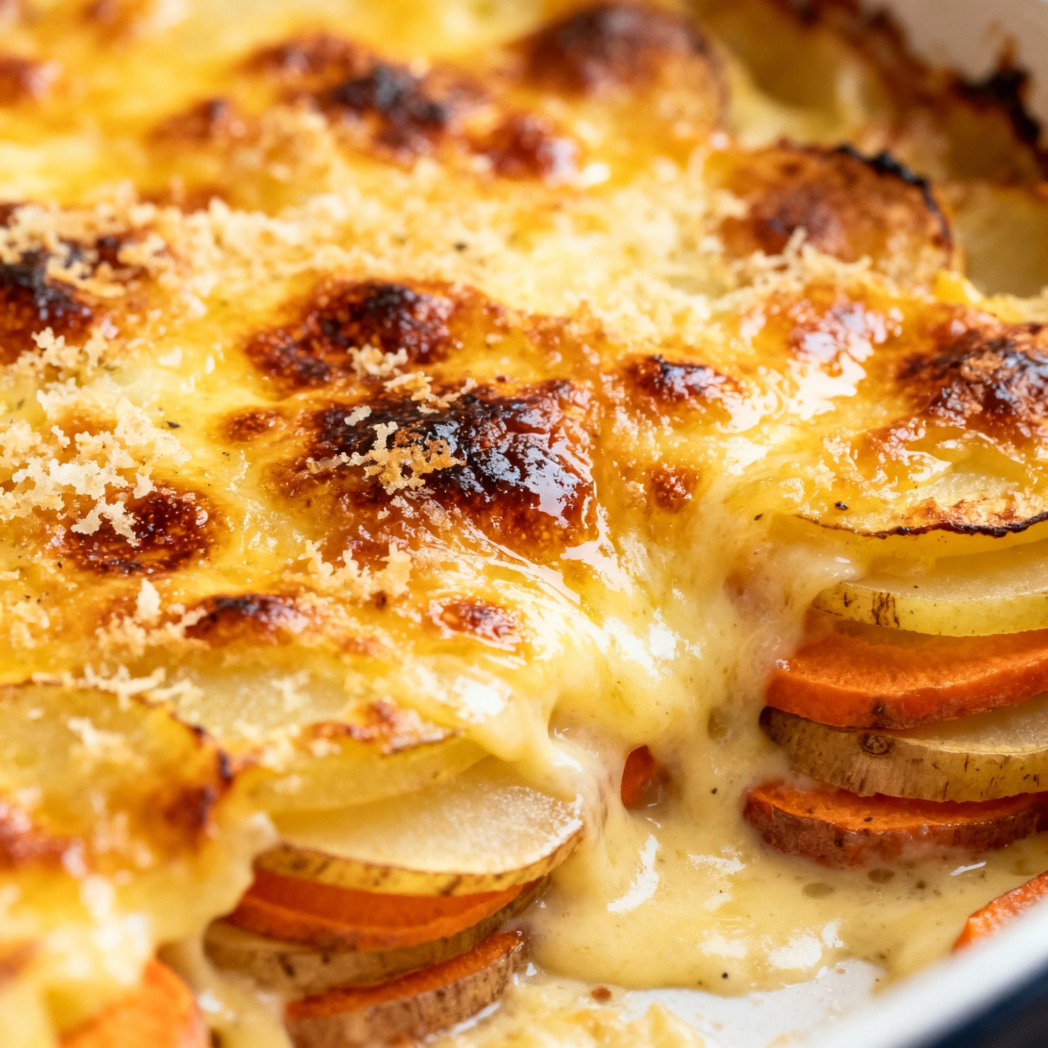 Cheesy Root Vegetable Gratin | Spoon Fork Bacon finished