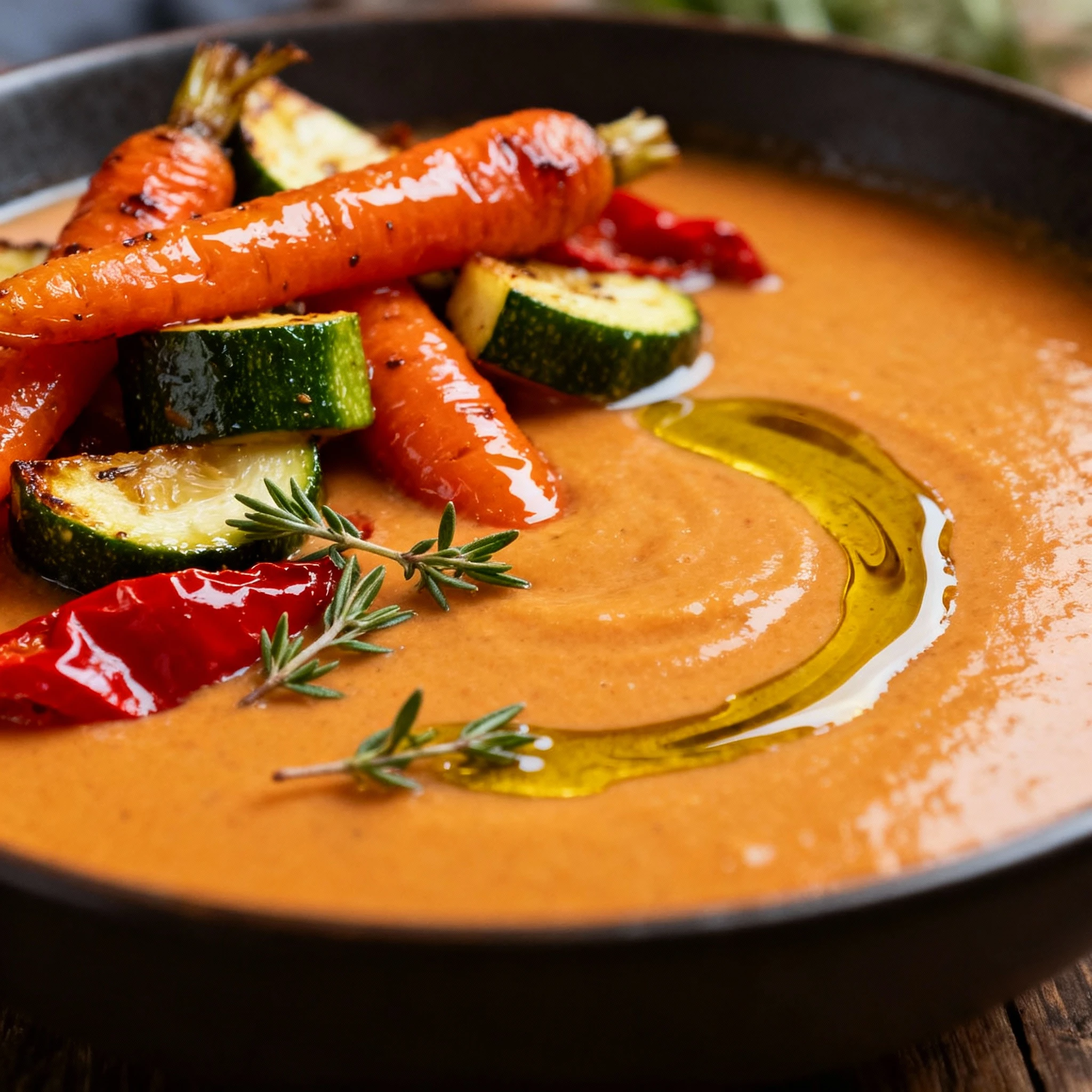 Cozy Roasted Veggie Soup in Under 1 Hour finished