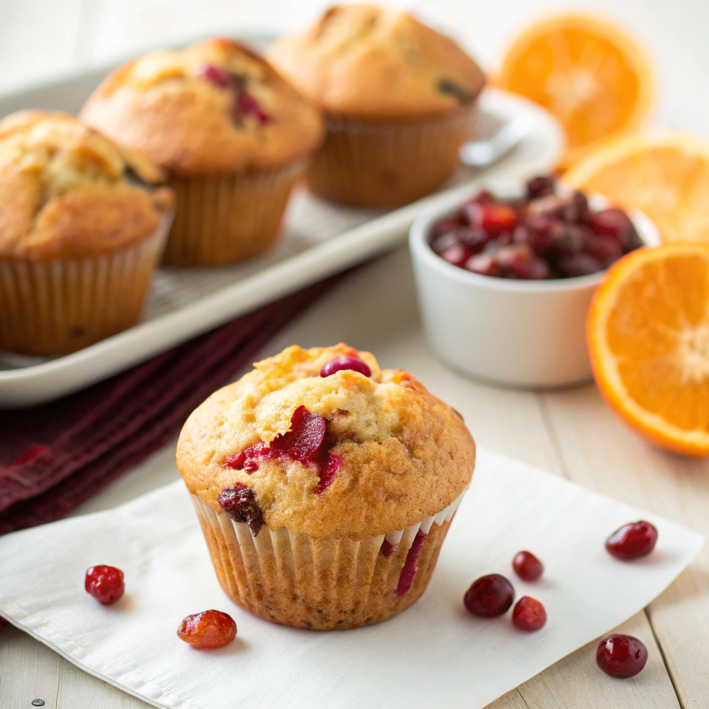 Cranberry Orange Muffins finished