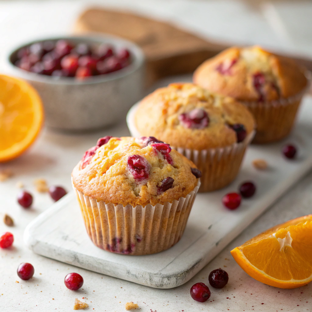Cranberry Orange Muffins finished