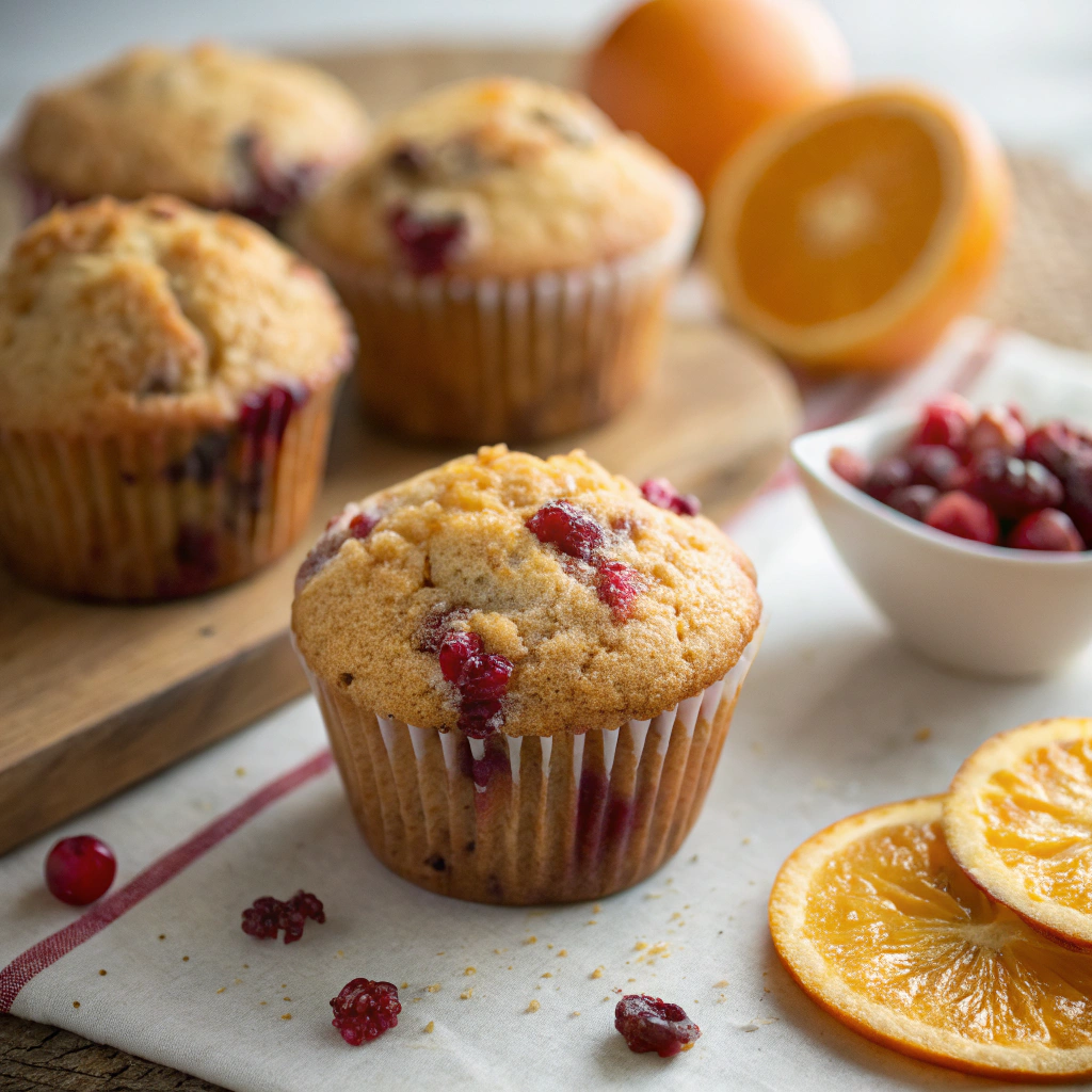 Cranberry Orange Muffins finished