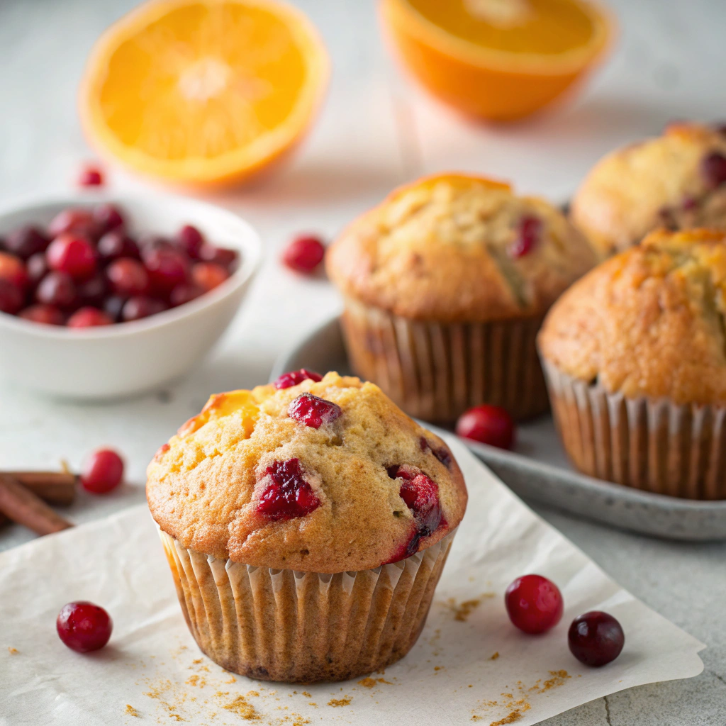 Cranberry Orange Muffins finished