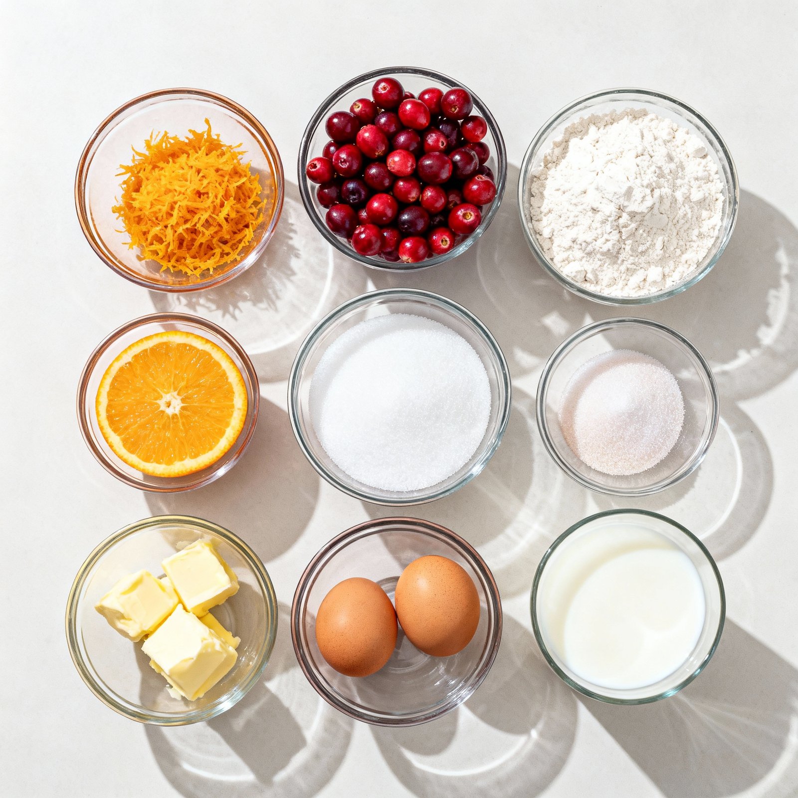 Cranberry Orange Muffins ingredients