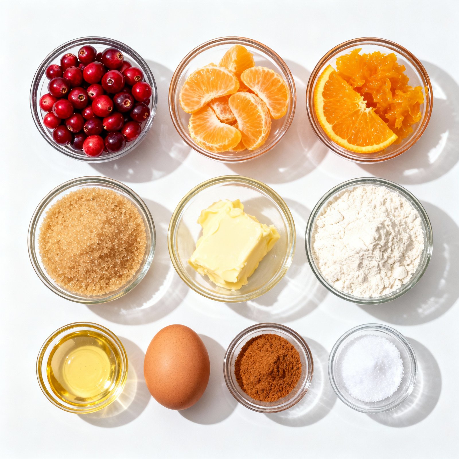 Cranberry Orange Muffins ingredients