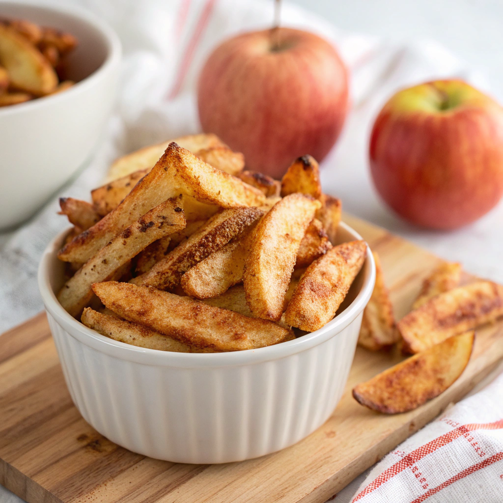 Crispy Air Fryer Apple Fries You’ll Love finished