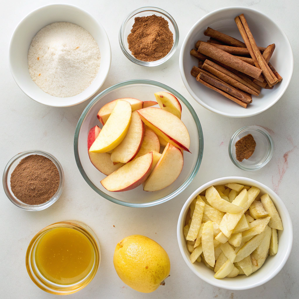 Crispy Air Fryer Apple Fries You’ll Love ingredients