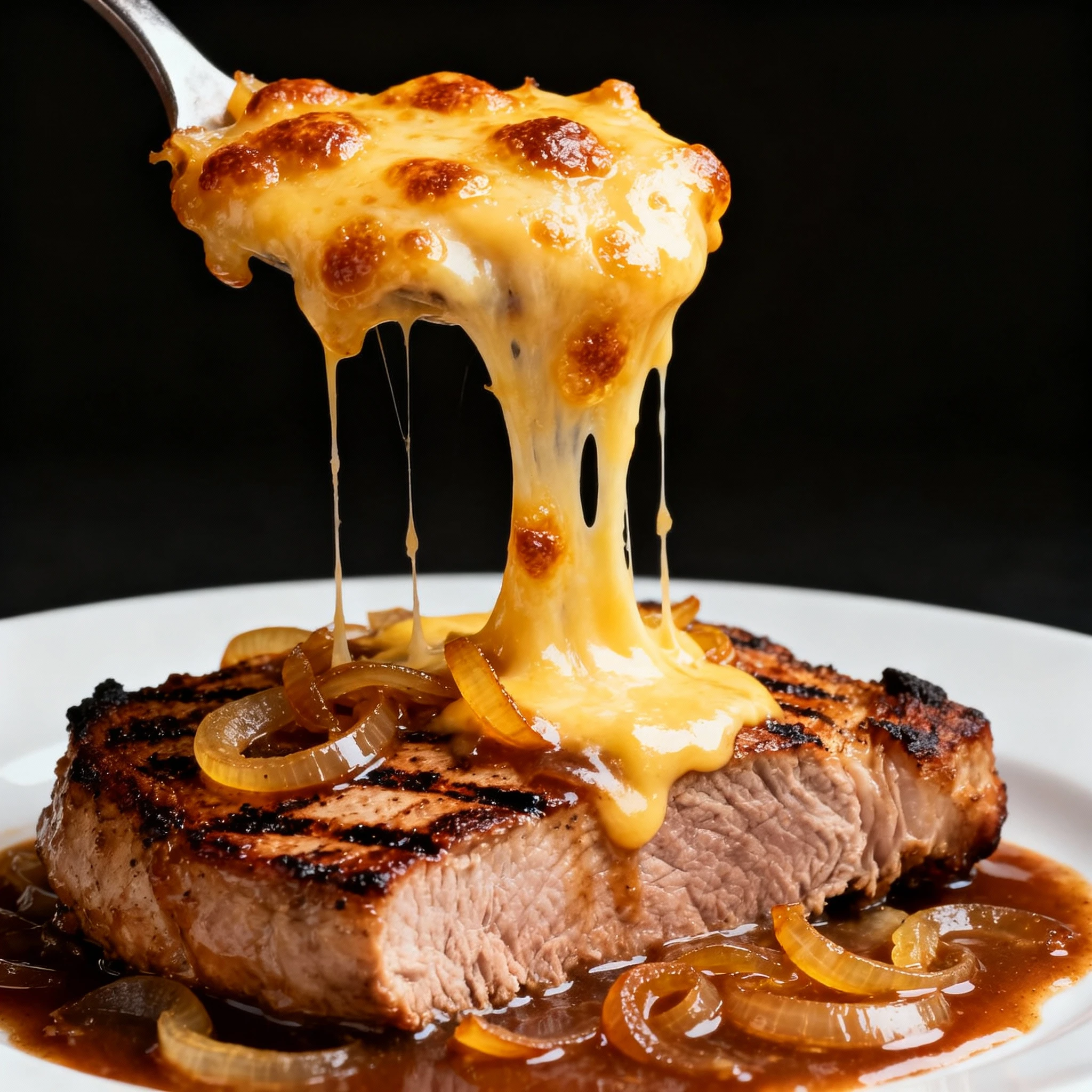 These French Onion Pork Chops have all the flavors of a French Onion soup with the added bonus of tender, juicy pork chops finished