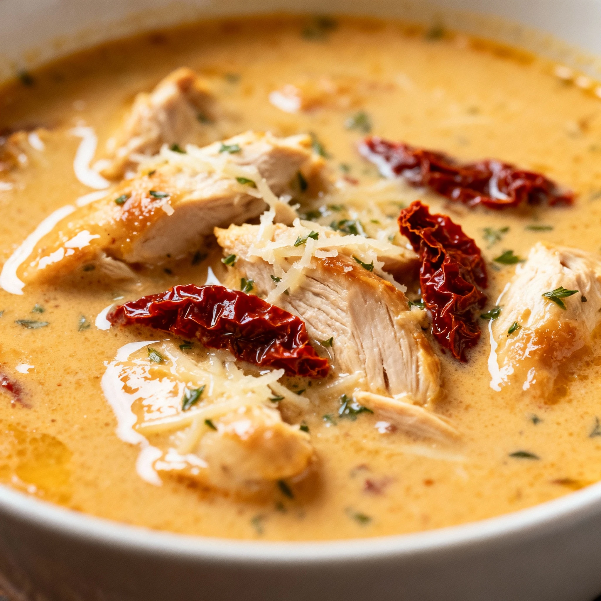 Romantic Comfort Food: Marry Me Chicken Soup finished