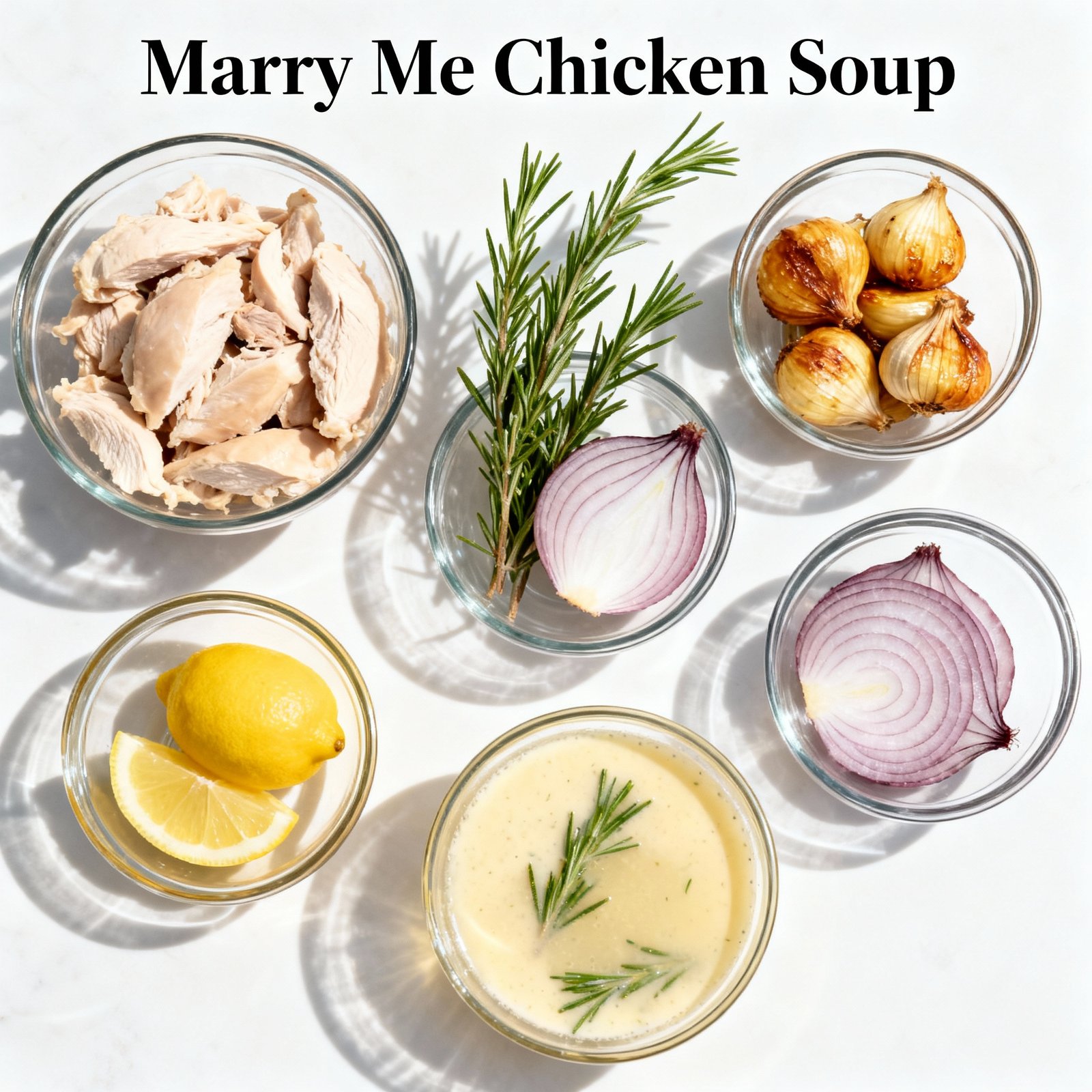 Romantic Comfort Food: Marry Me Chicken Soup ingredients