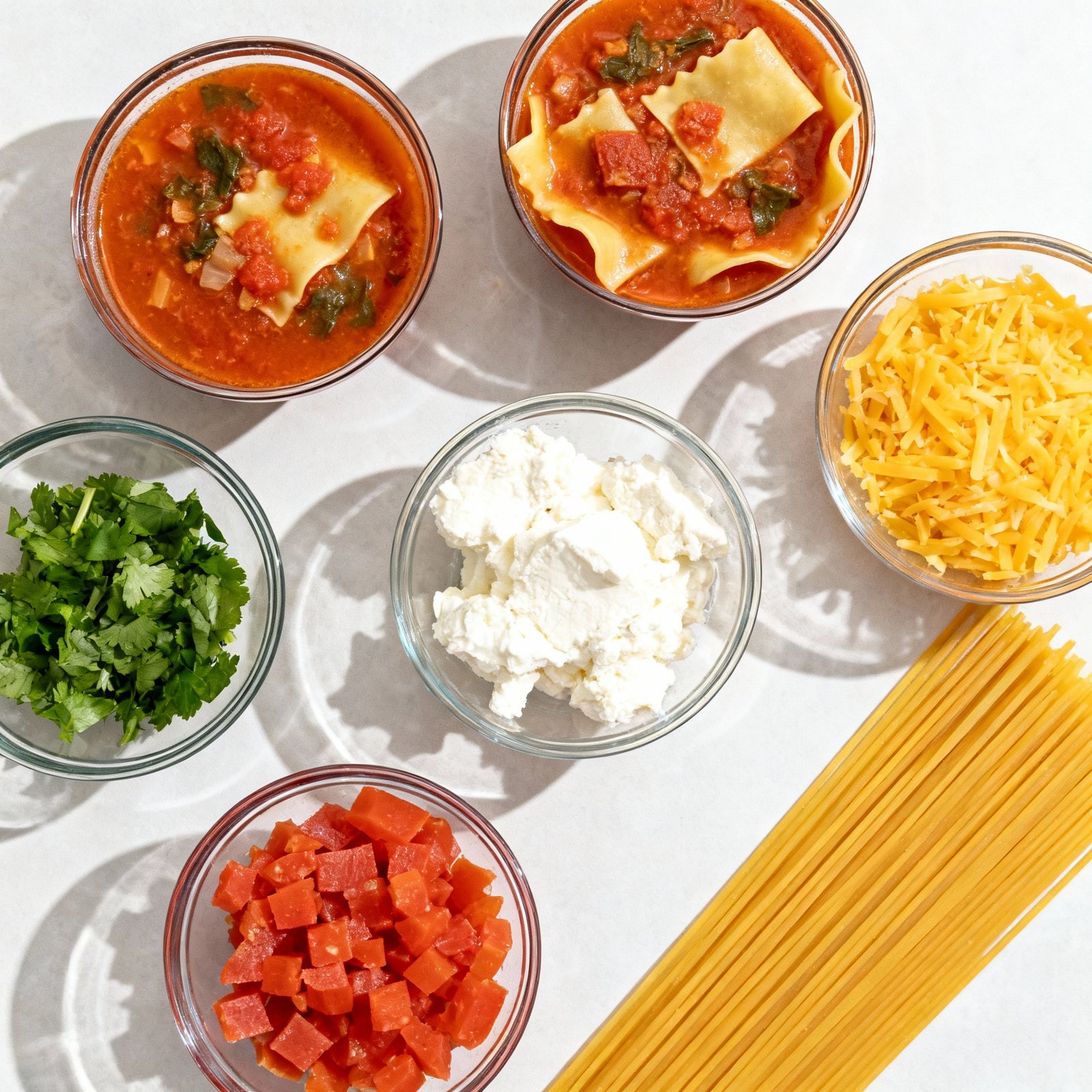 Cozy, One-Pot Lasagna Soup with Ricotta Cheese - Well Seasoned Studio ingredients