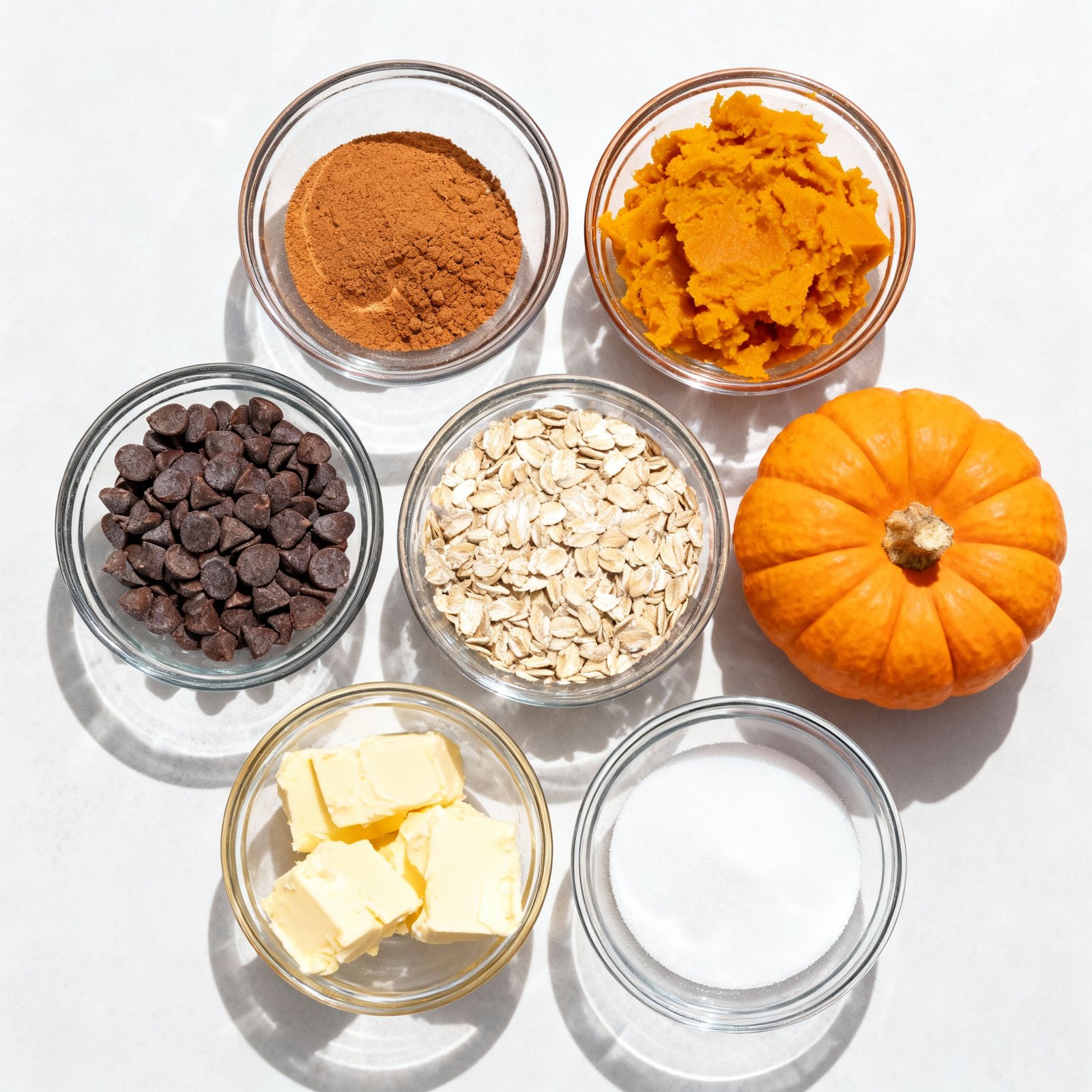 Pumpkin Oatmeal Cookies ingredients