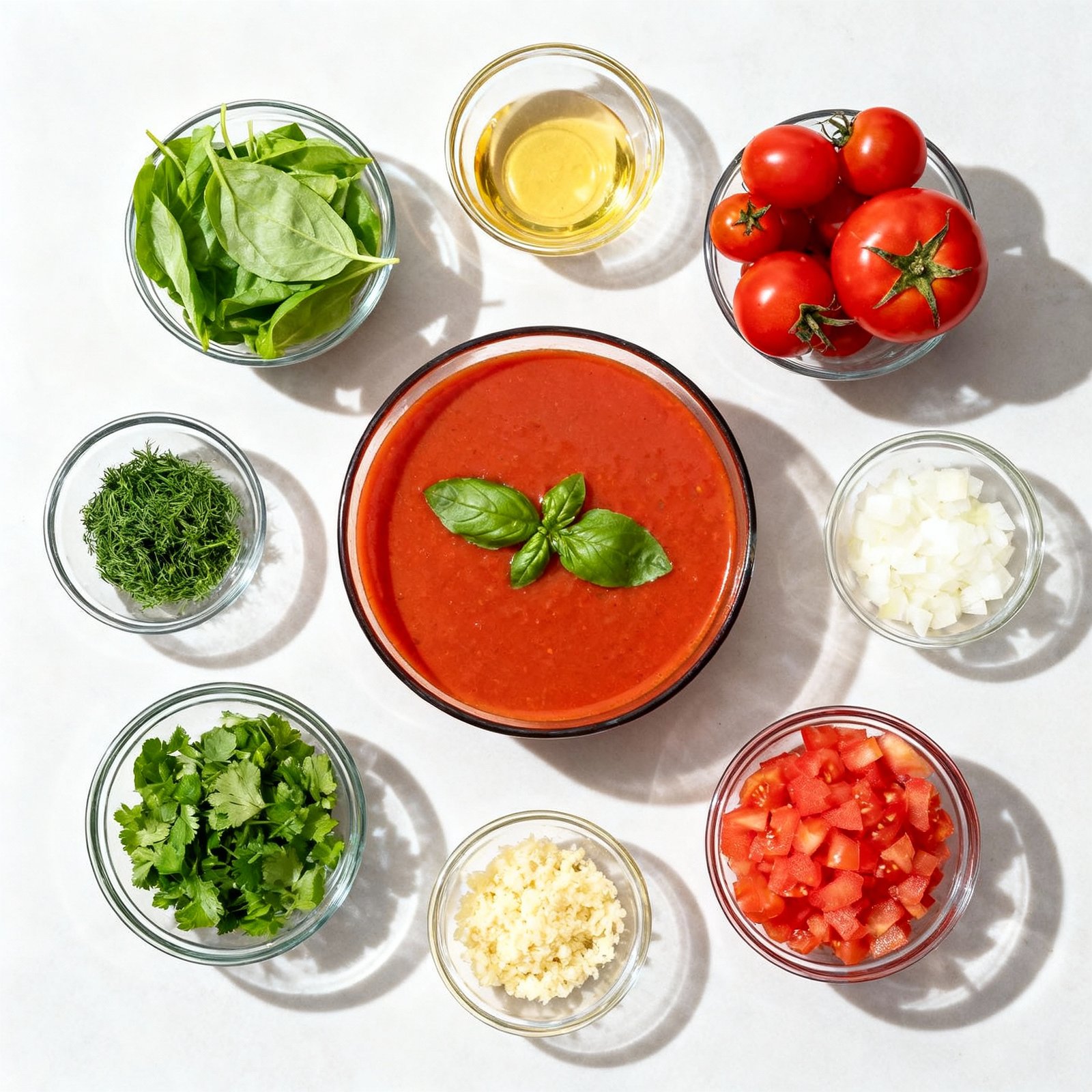 Roasted Tomato Basil Soup ingredients