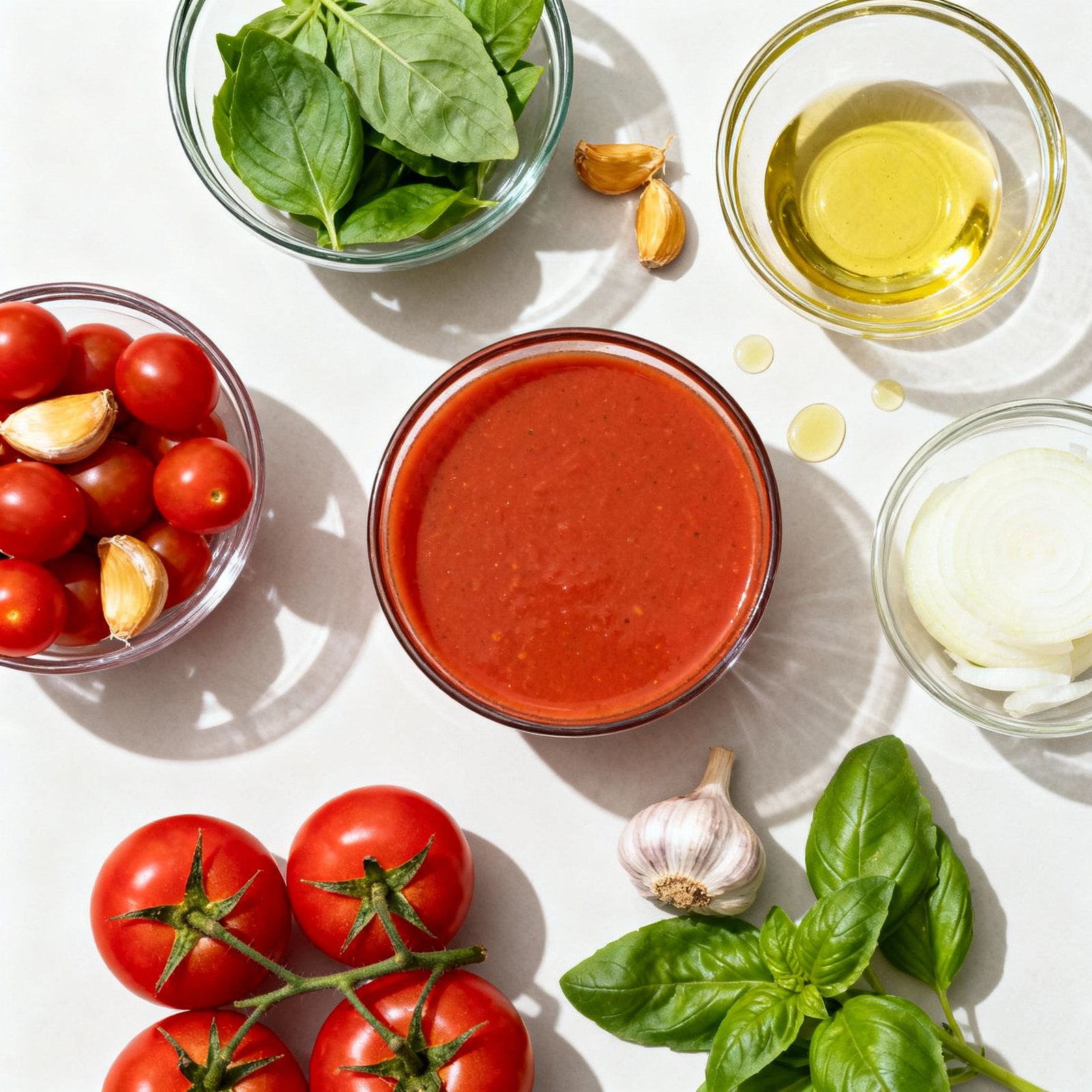 Roasted Tomato Basil Soup ingredients