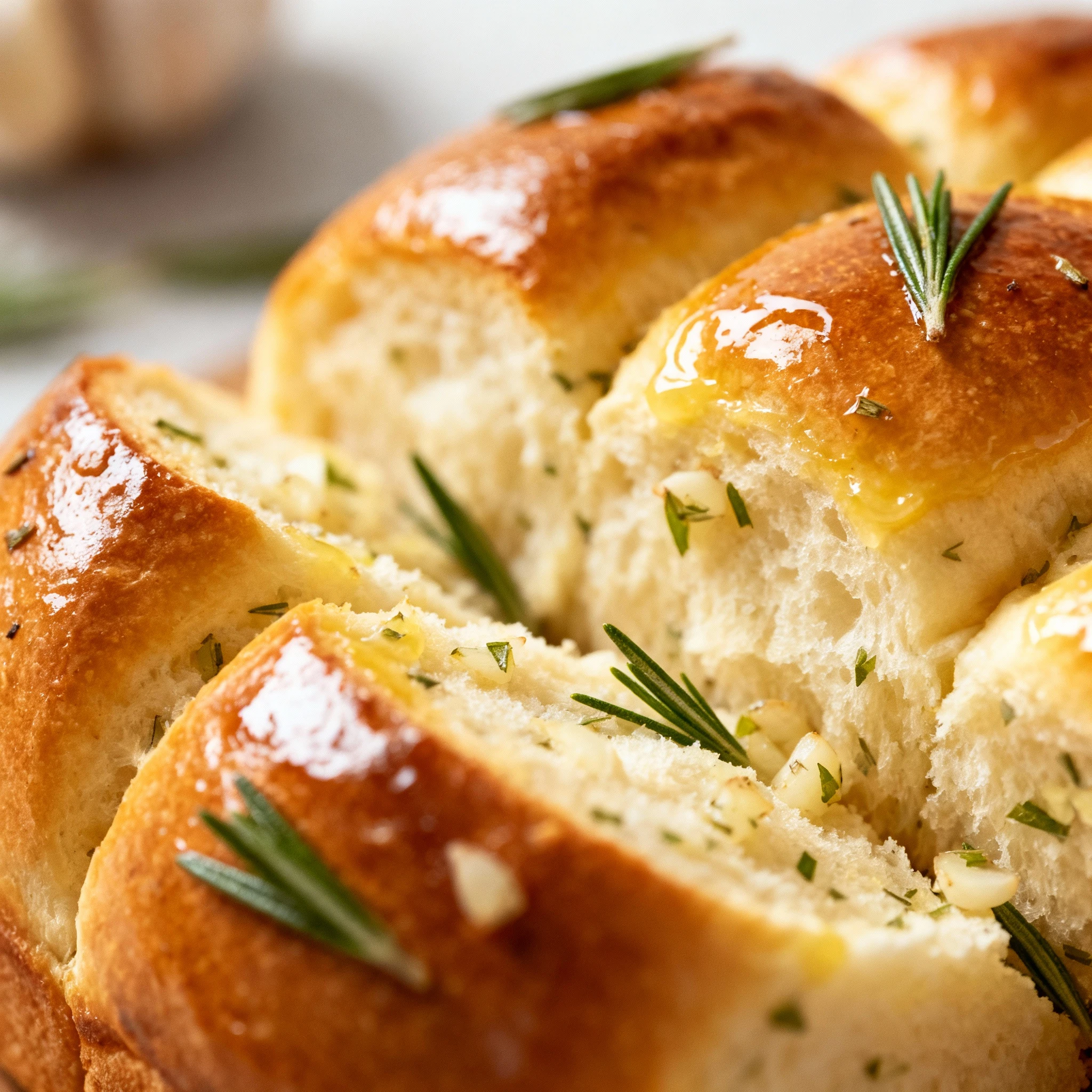 Rosemary Garlic Pull Apart Bread | Sally's Baking Addiction finished