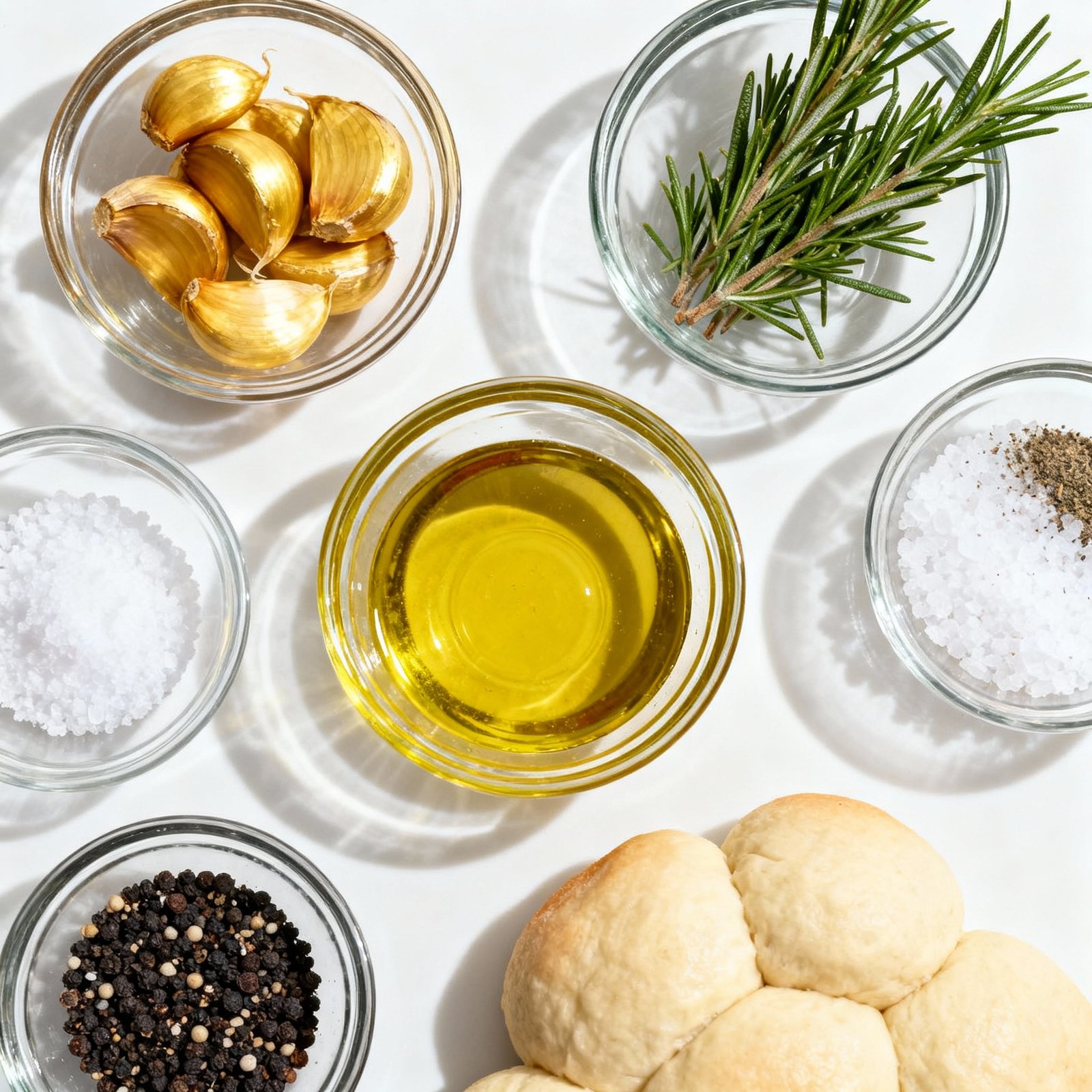 Rosemary Garlic Pull Apart Bread | Sally's Baking Addiction ingredients