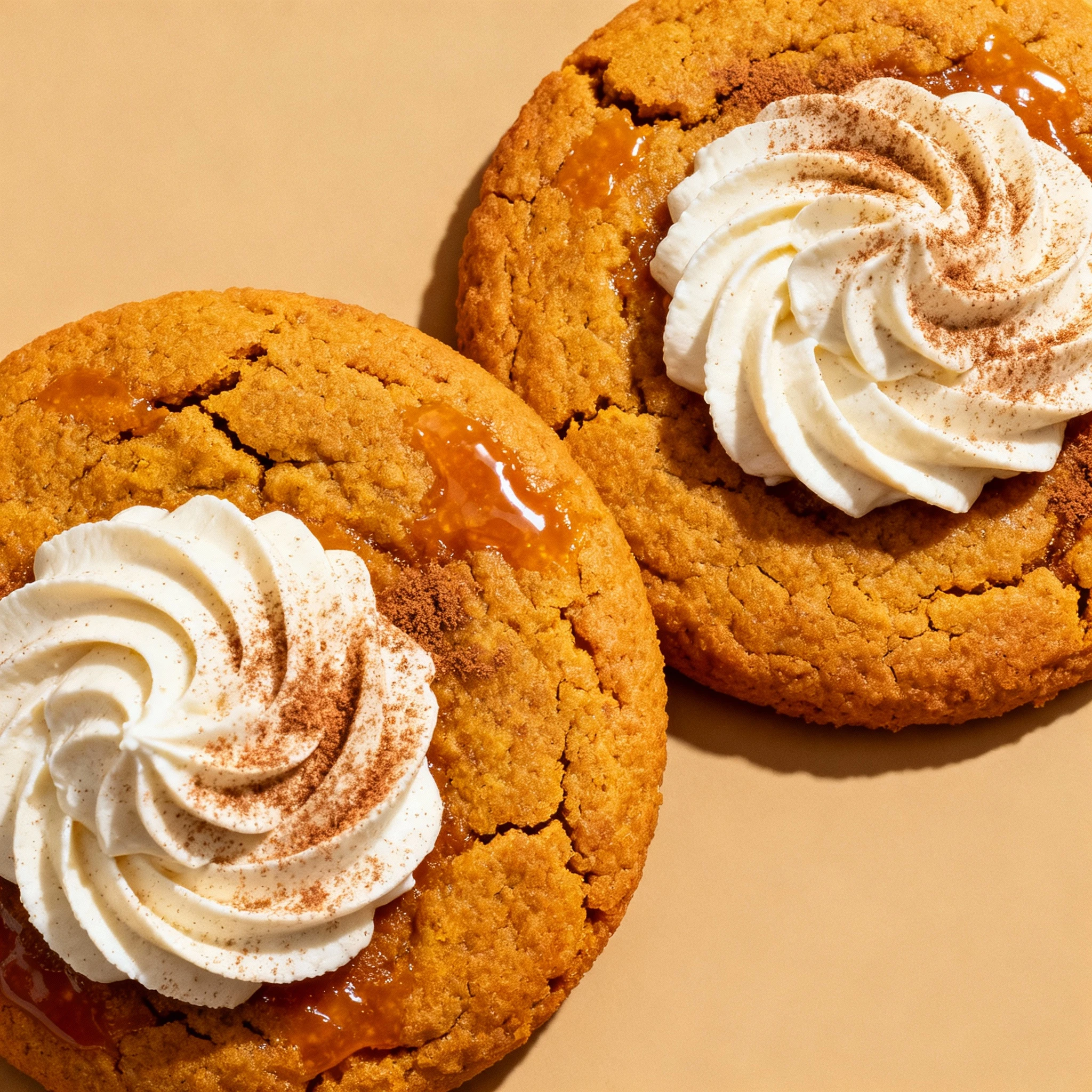A fall favorite youll want on repeat Soft pumpkin cookies sandwiched with sweet cream filling sweet cozy and perfect for sharing finished