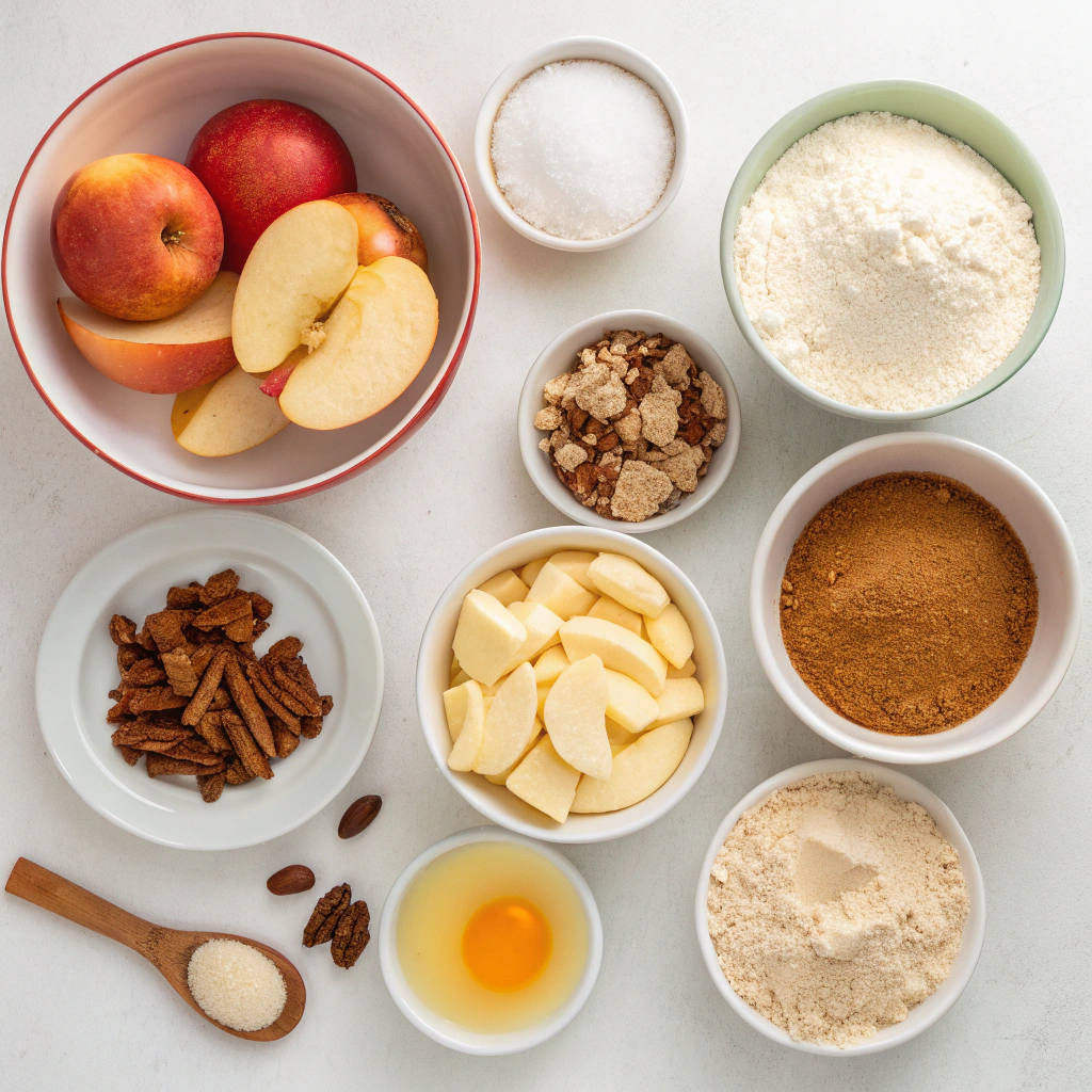 Spiced Apple Fritter Bread for Fall ingredients