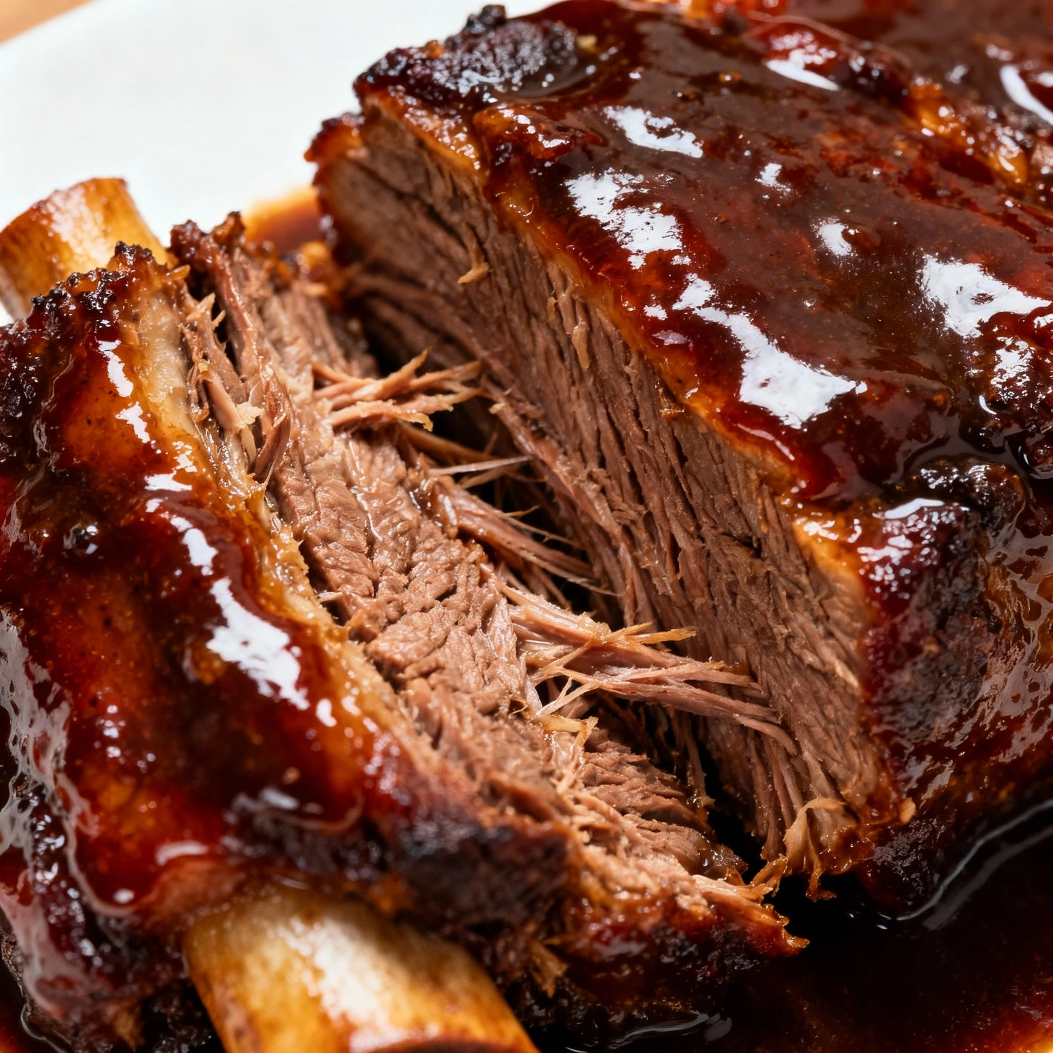 Super Tender Crockpot Beef Short Ribs finished