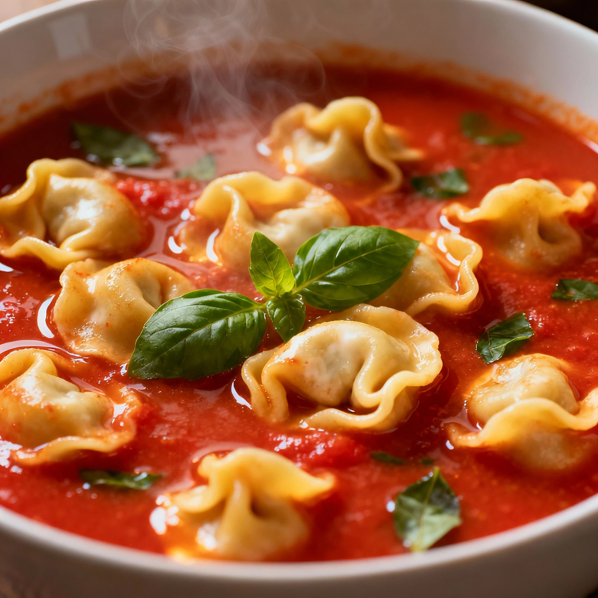 Tomato Tortellini Soup Recipe - Six Sisters Stuff finished