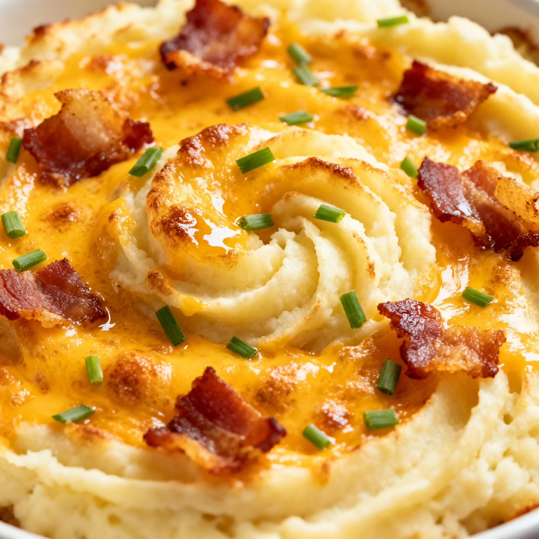 Twice Baked Potato Casserole finished