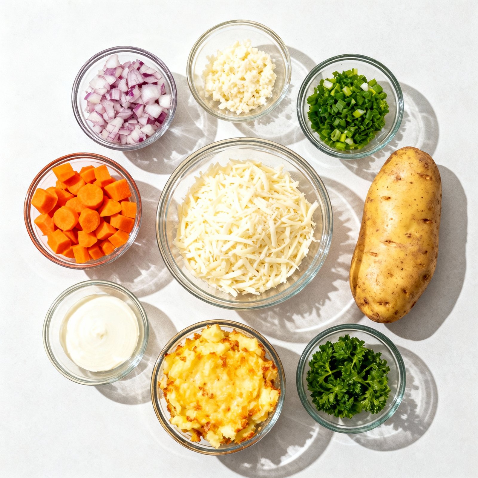 Twice Baked Potato Casserole ingredients