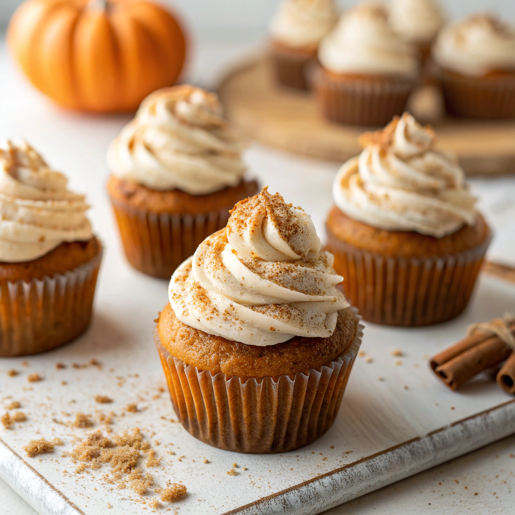 Vanilla Chai Pumpkin Spice Latte Cupcakes [50 Minutes] - Chasety finished