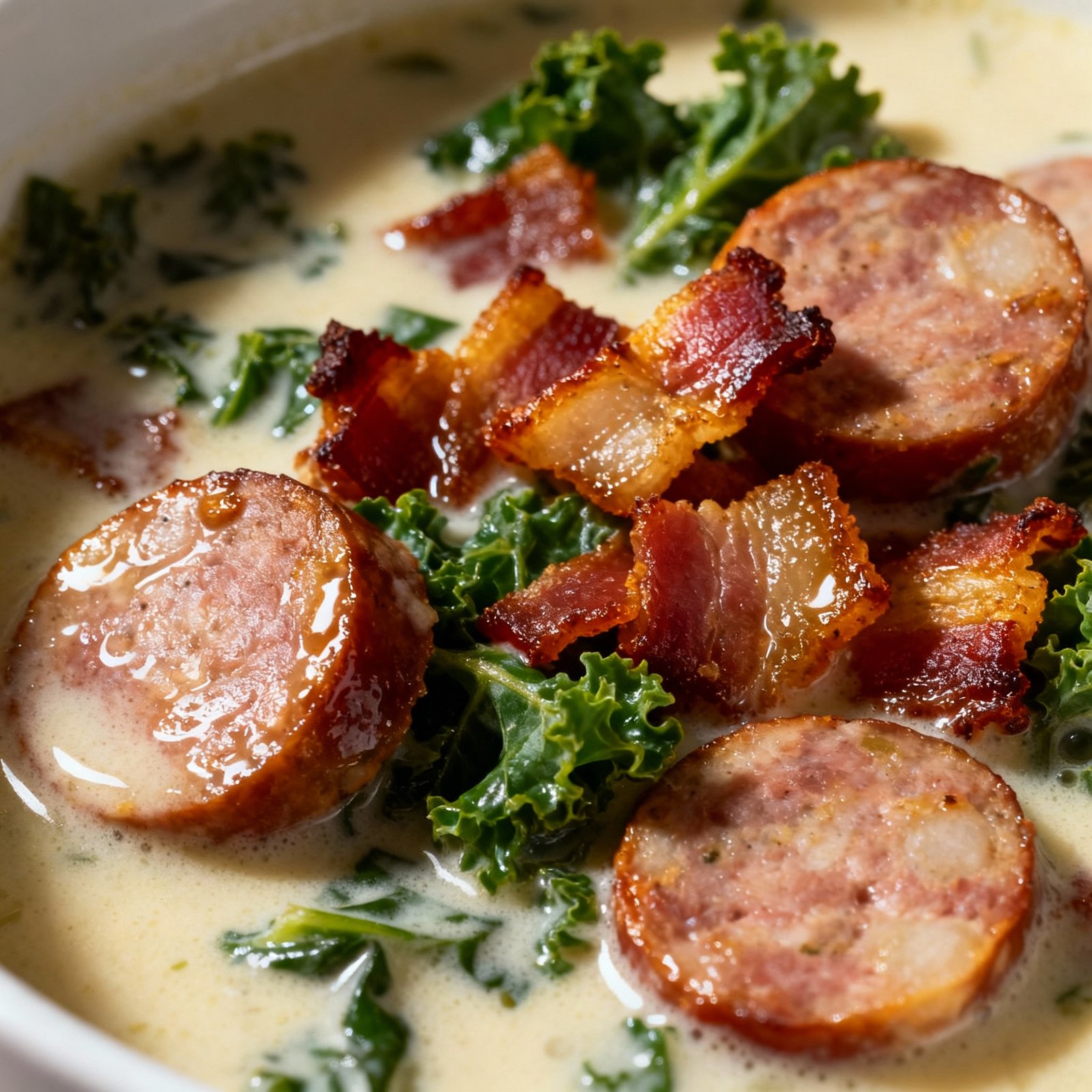 Zuppa Toscana – Creamy Italian Soup Like Olive Garden’s finished
