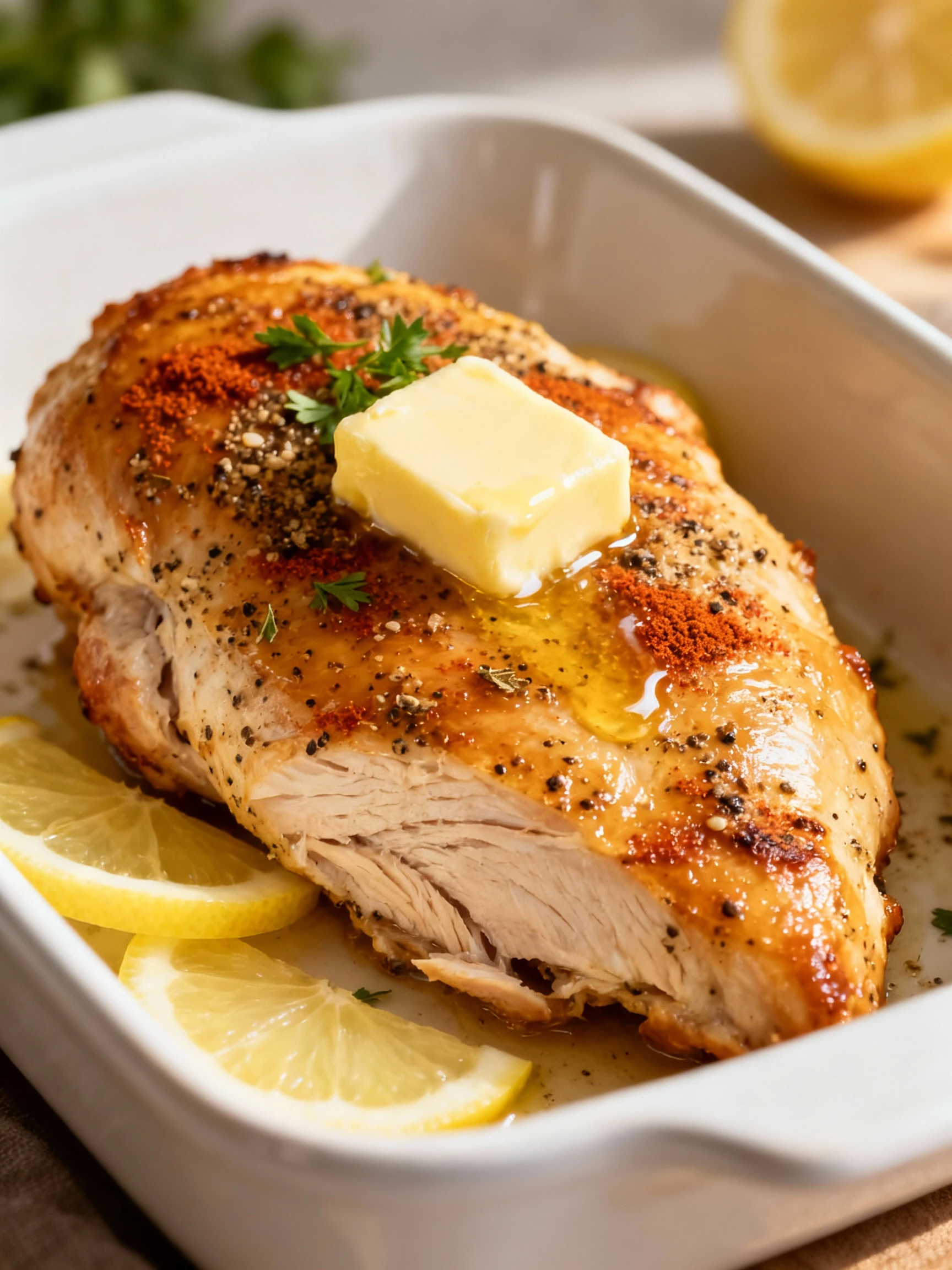 Baked Lemon Pepper Chicken finished