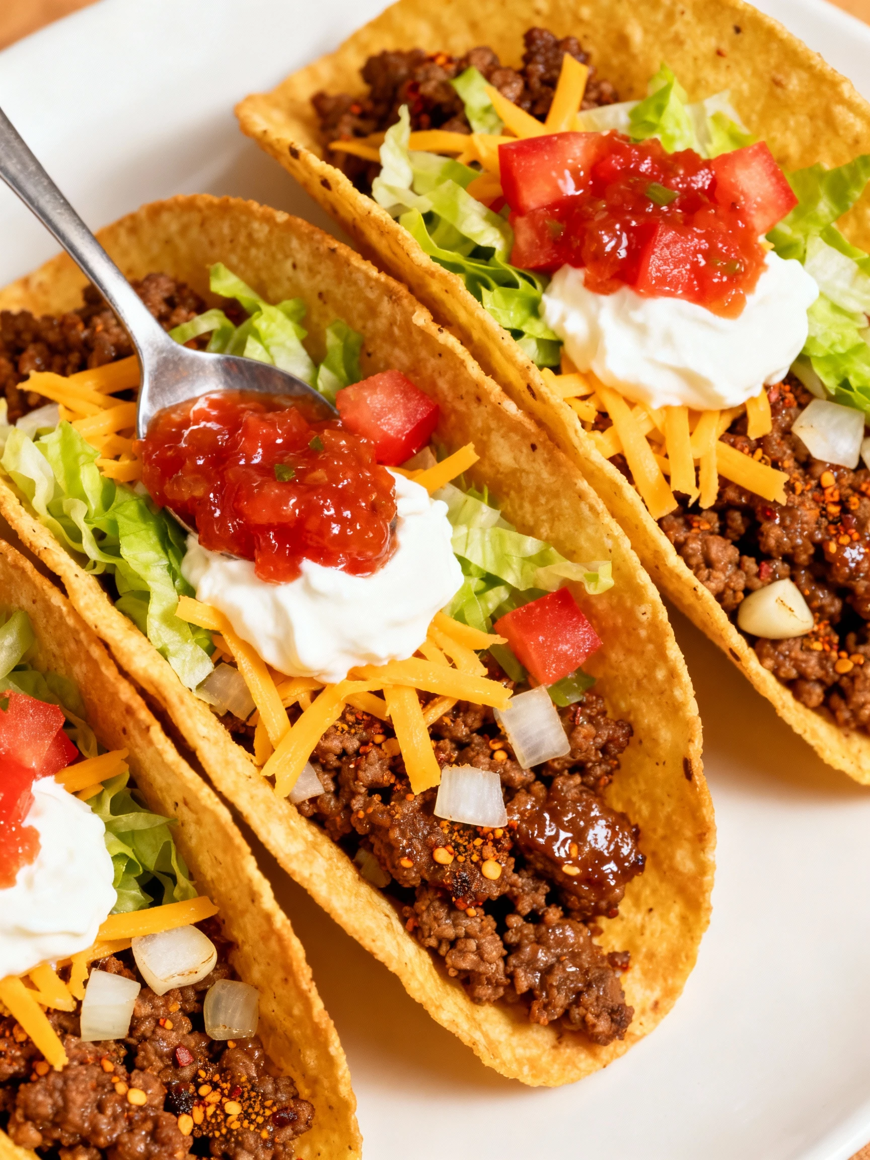 Beef Tacos finished