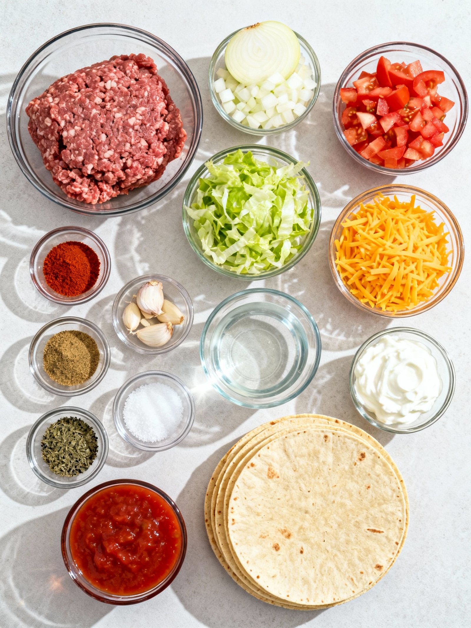 Beef Tacos ingredients