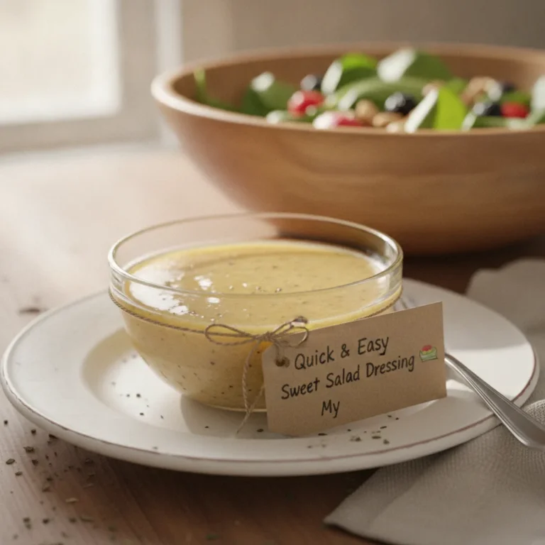 Quick & Easy Sweet Salad Dressing 🥗 My Mom’s Recipe!