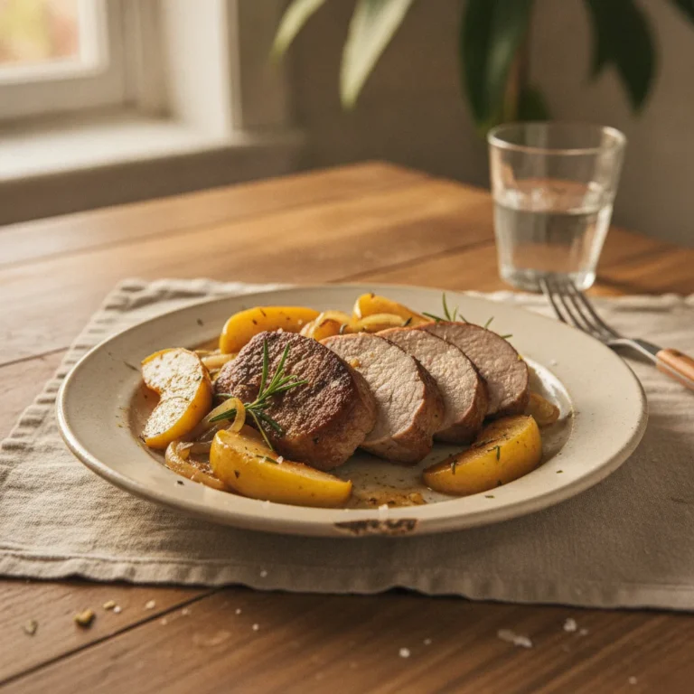 Pork Tenderloin with Apples