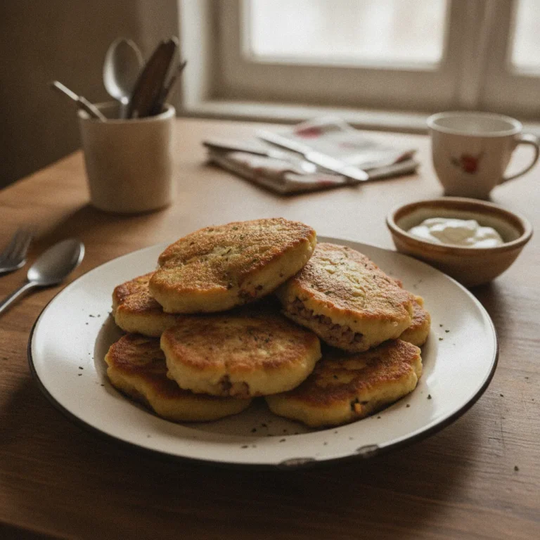 Depression era Stuffed Potato Pancakes