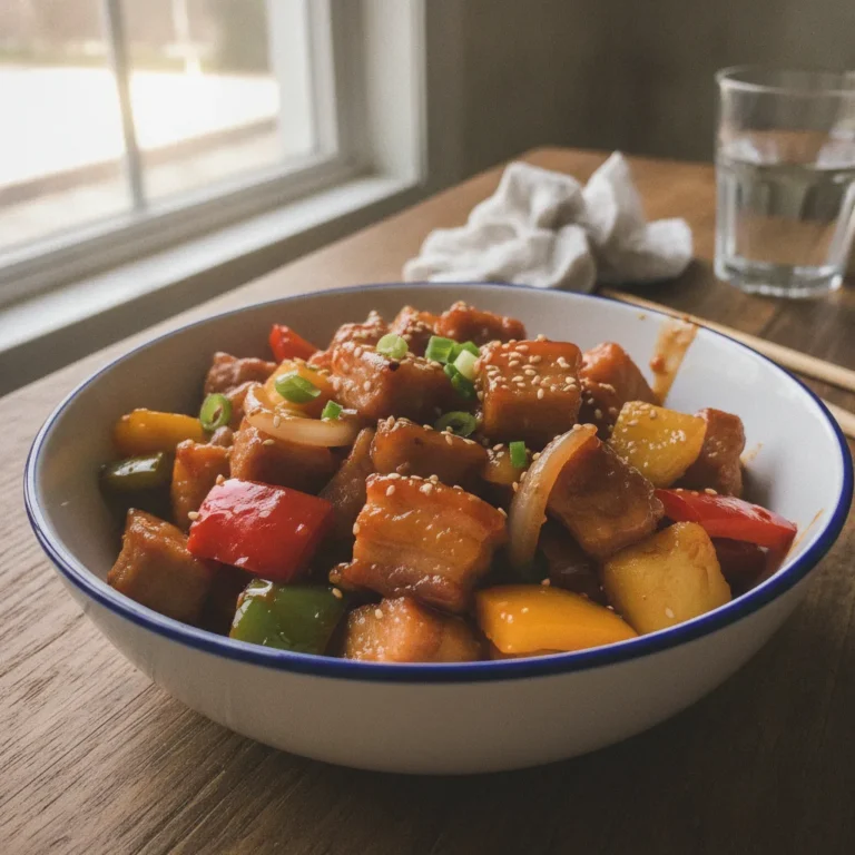 SWEET & SOUR PORK BELLY #recipe