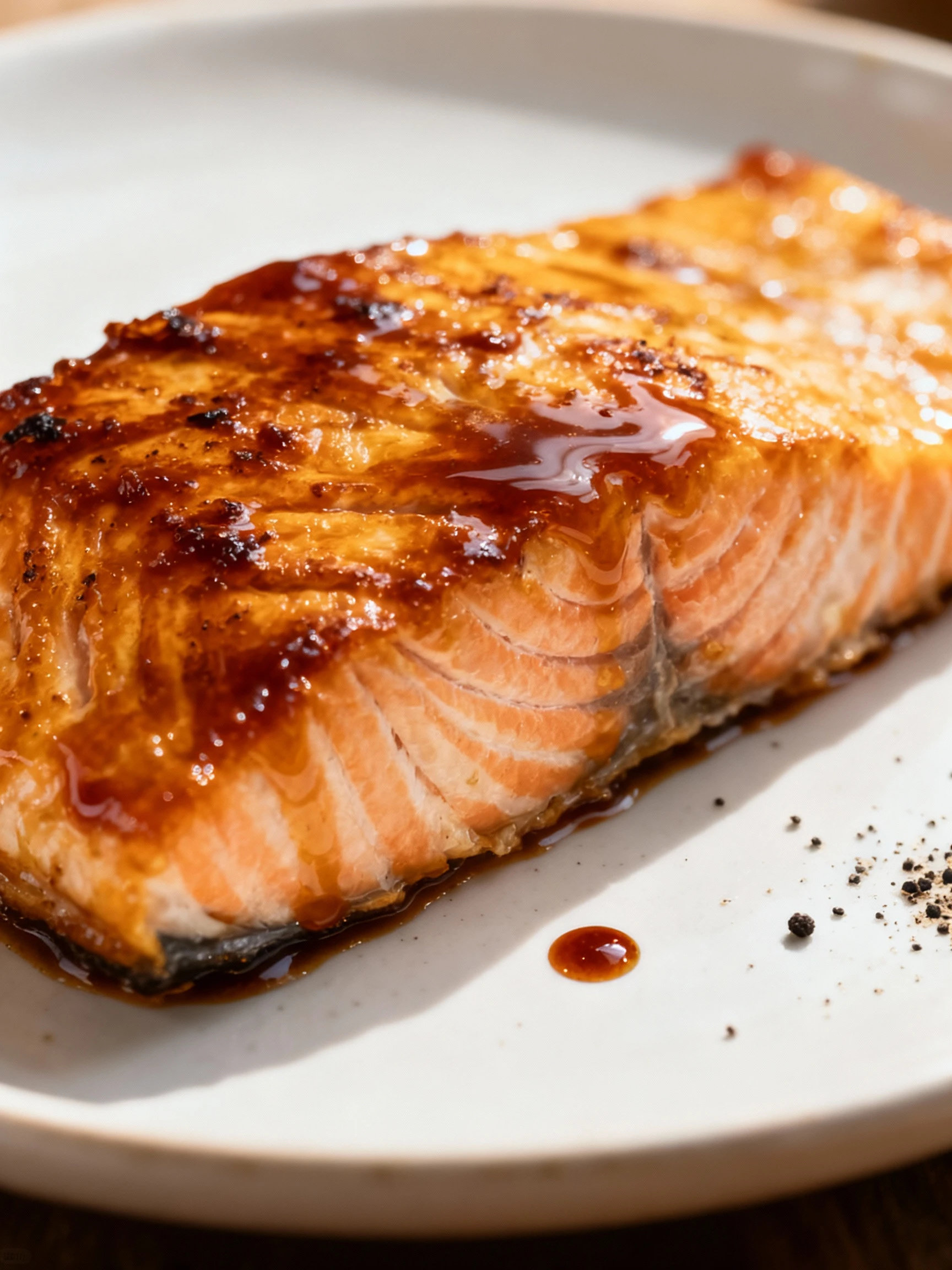 Bourbon Brown Sugar Salmon finished