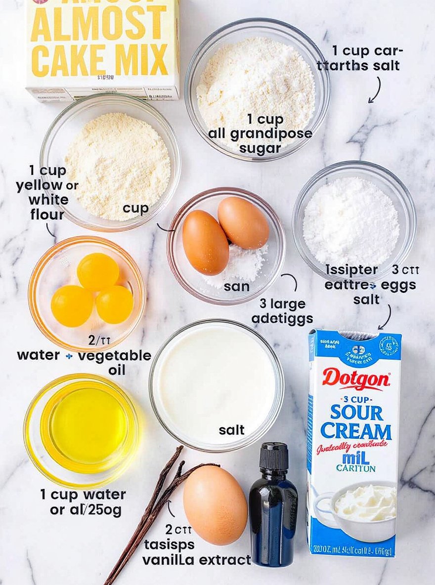 How to make box cake taste homemade #recipe #baking #hack finished2