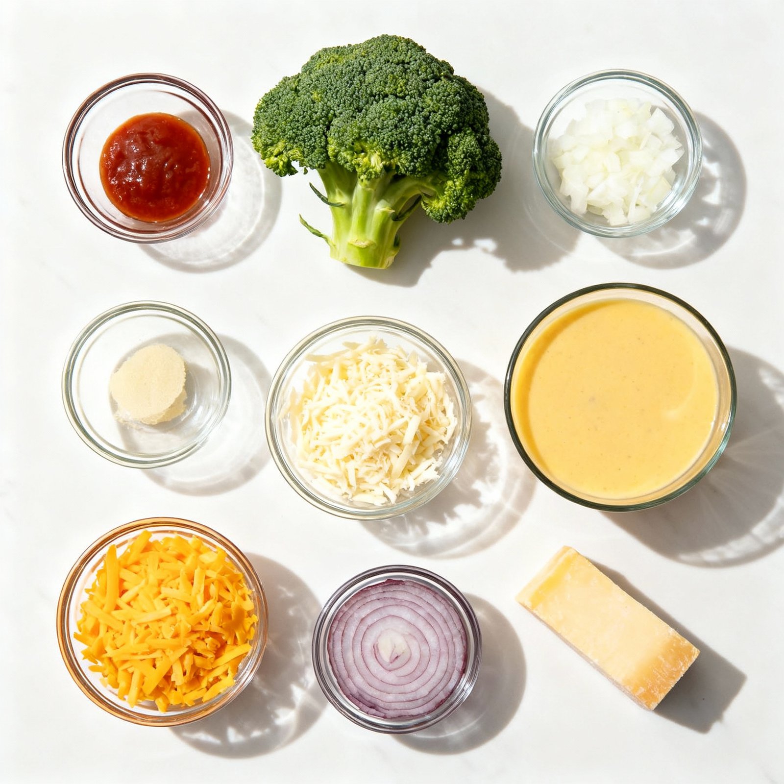 Broccoli Cheddar Soup ingredients