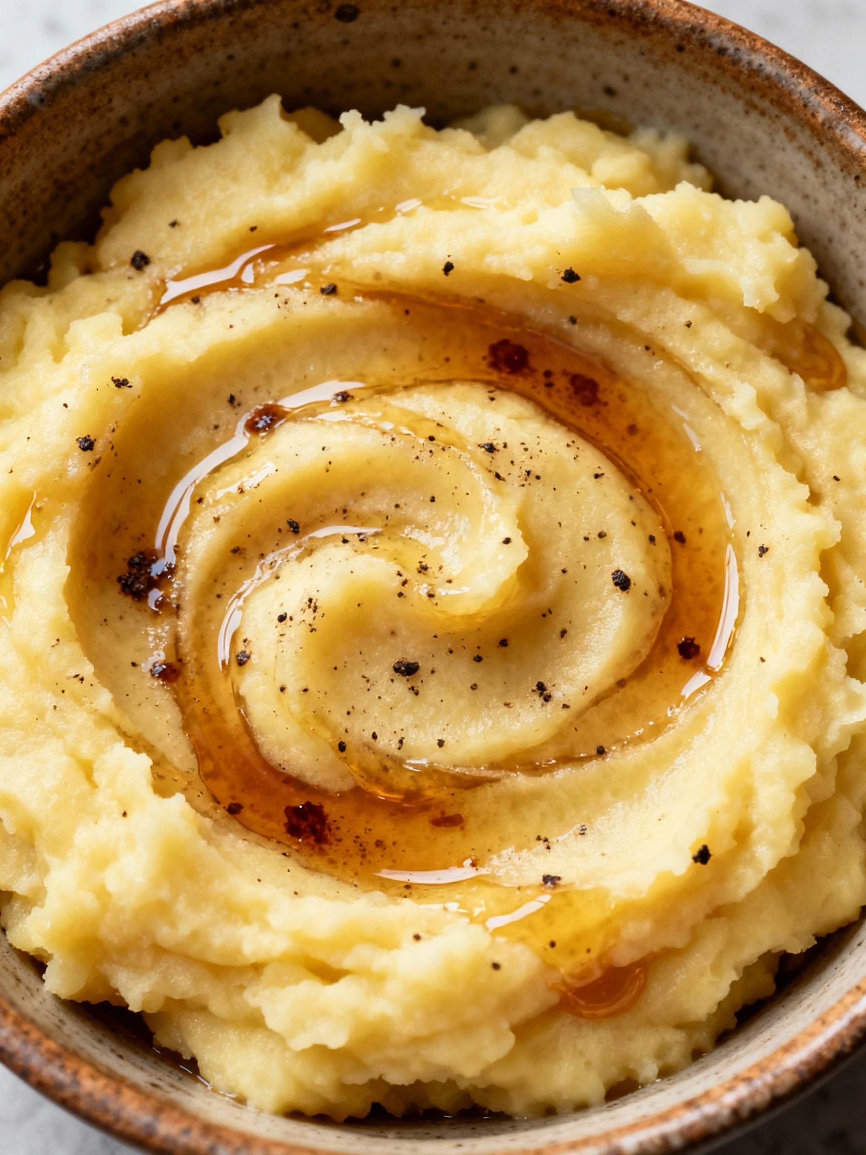 Brown Butter Mashed Potatoes finished