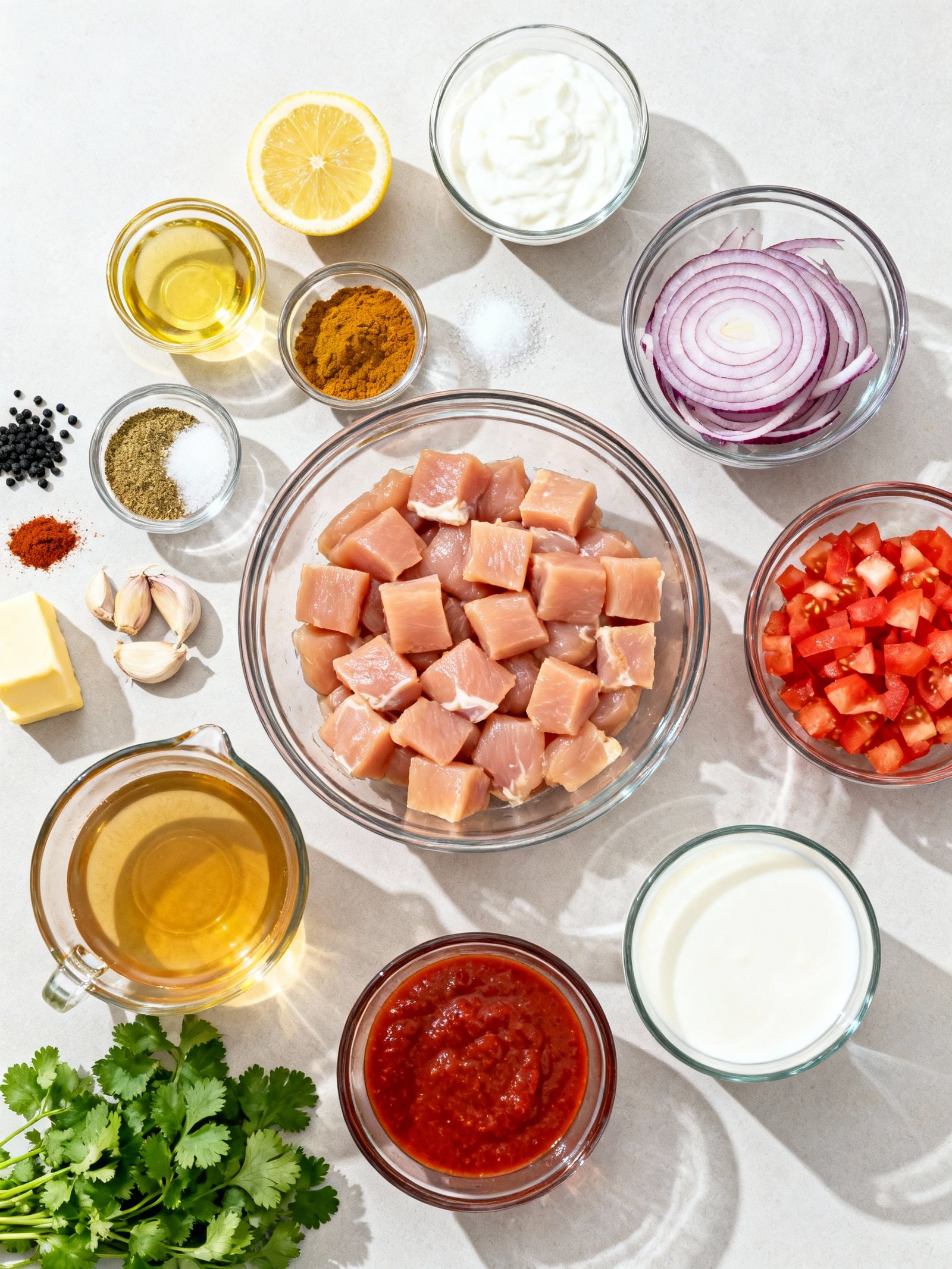 Butter Chicken ingredients