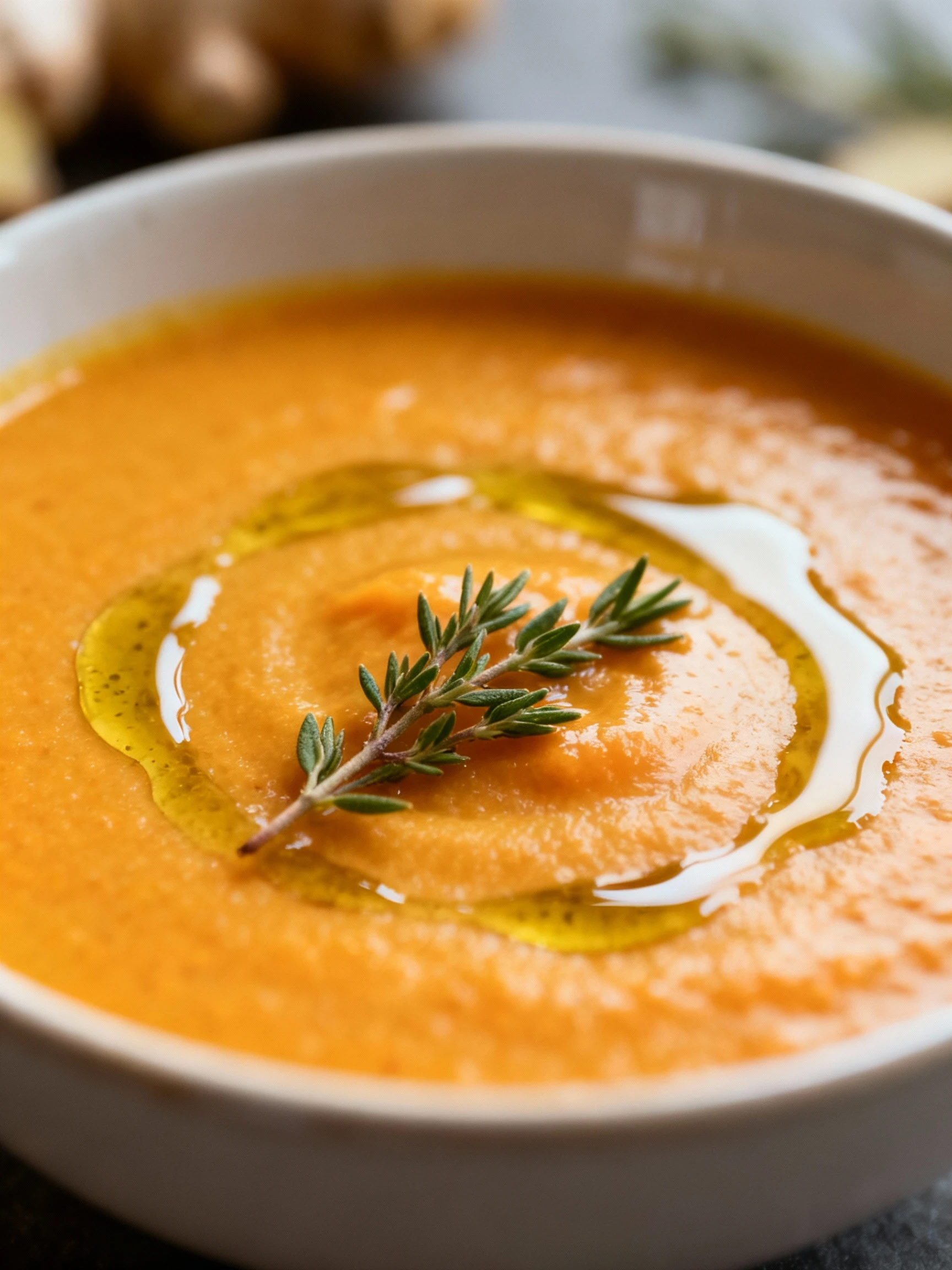 Carrot Ginger Soup finished