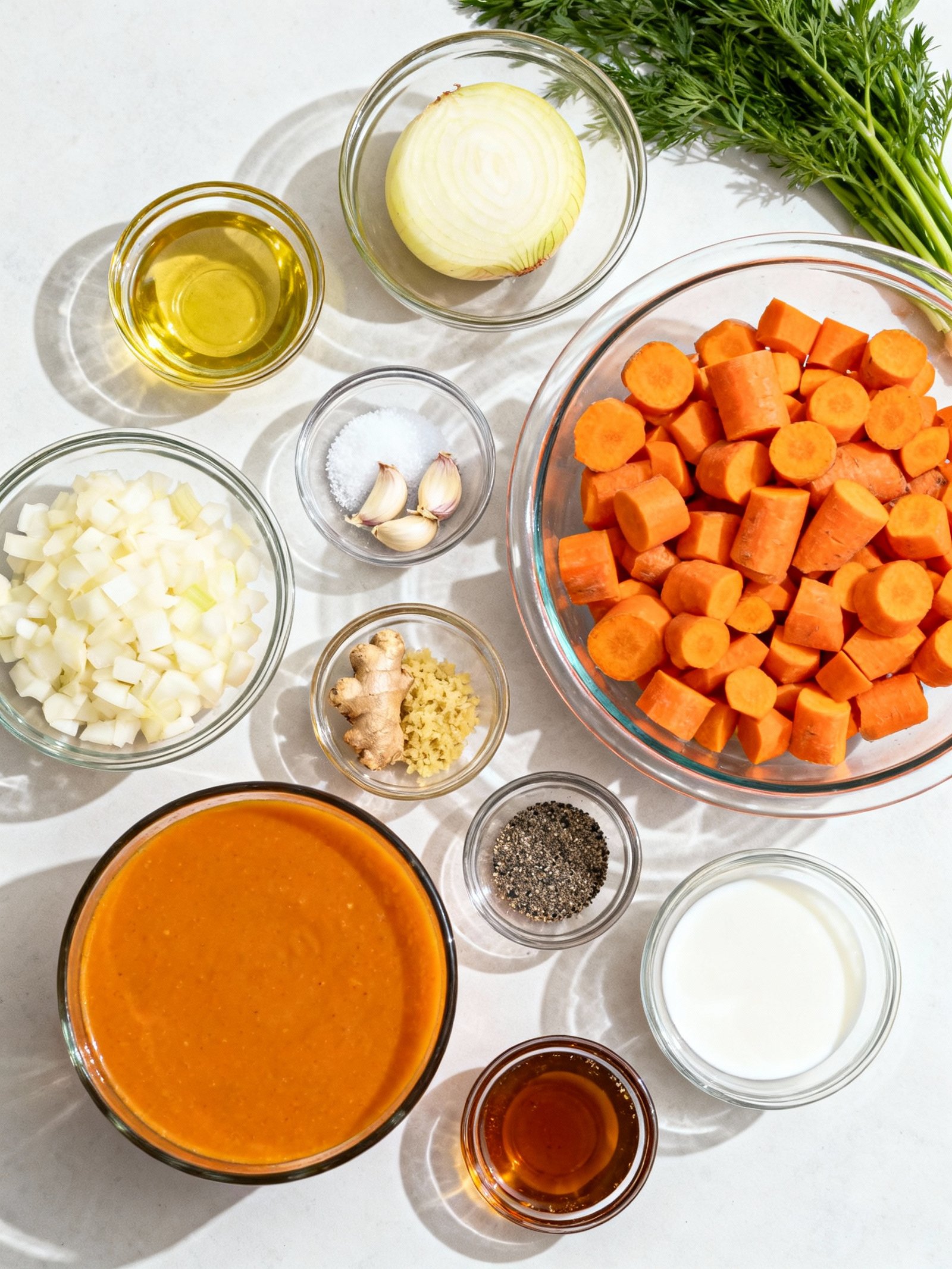 Carrot Ginger Soup ingredients