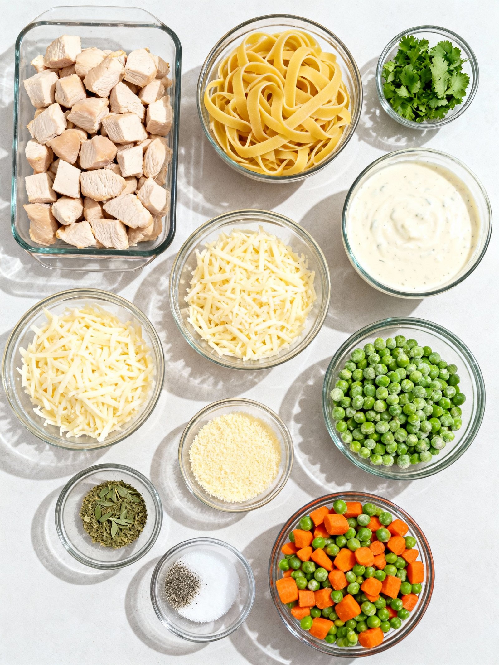Chicken Alfredo Bake ingredients