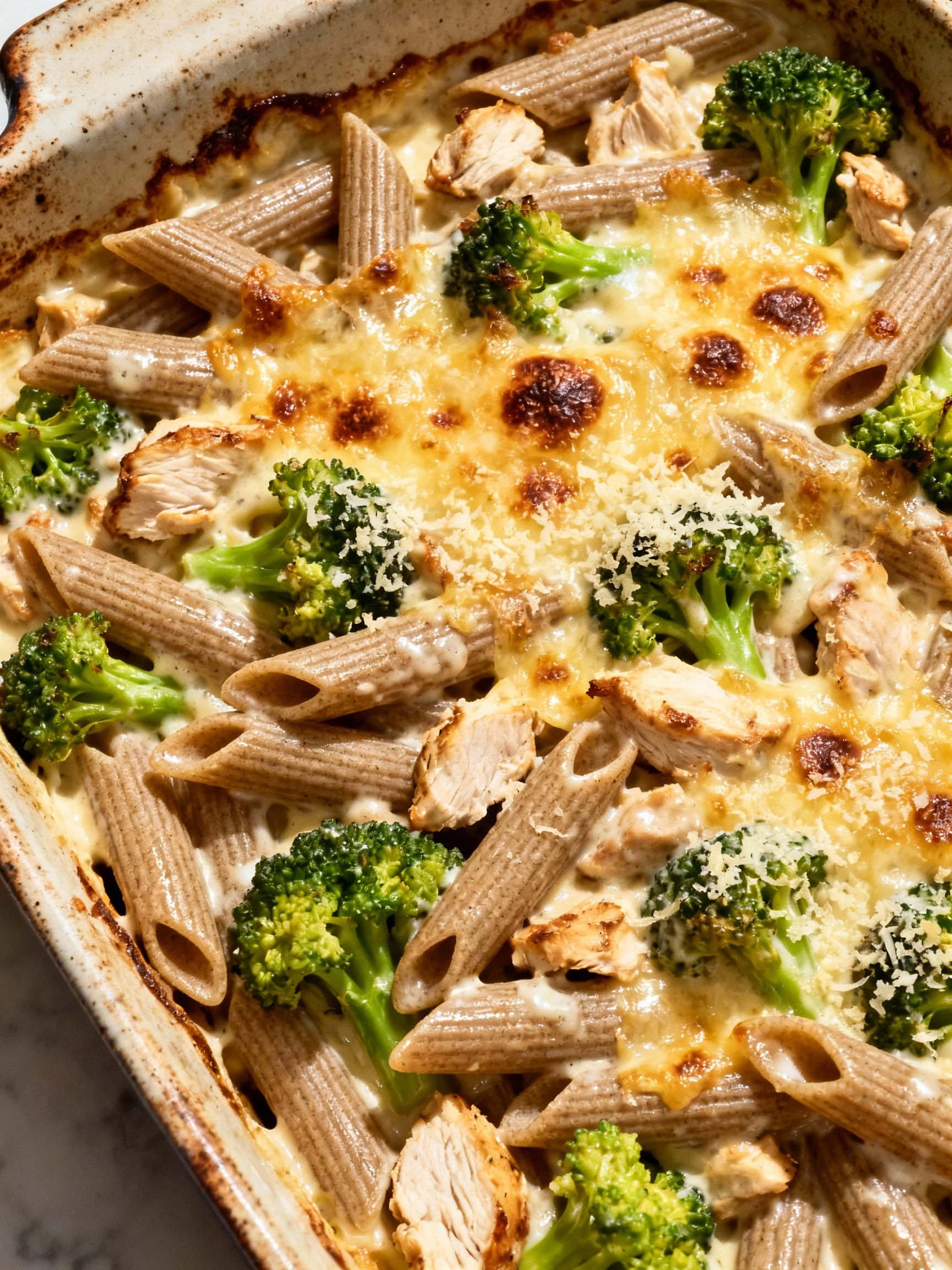 Chicken Alfredo bake 🔥🤤 #weightloss #mealprep #dinner #lunch #recipe finished