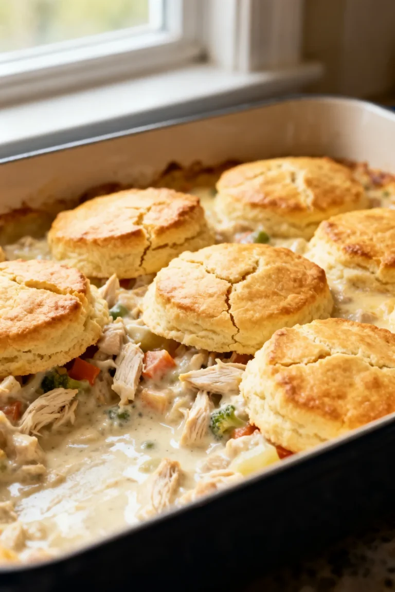 Chicken and Biscuits Casserole from Scratch